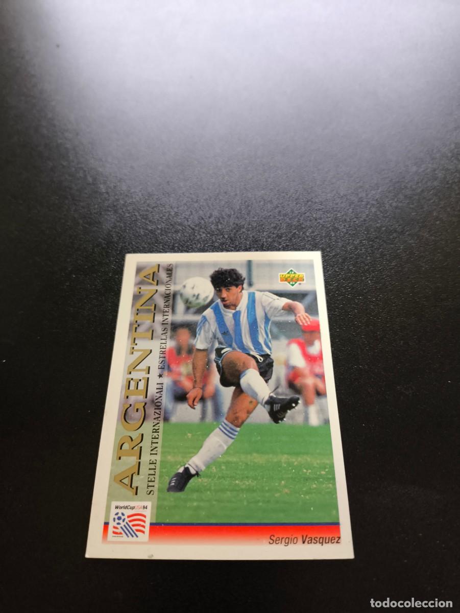 Fu&szlig;ball-Sticker: 114 Sergio Vasquez ARGENTINA STAR UPPER DECK WORLD CUP MUNDIAL USA 94 1994 NO PANINI LIGA ESTE