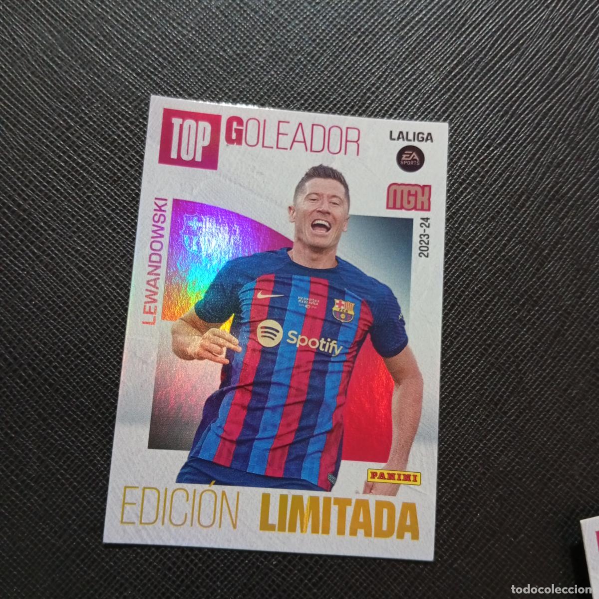 Fu&szlig;ball-Sticker: LEWANDOWSKI BARCELONA PANINI MEGACRACKS 2023 2024 CROMO FUTBOL 23 24 - A58 PG64 EDICION LIMITADA