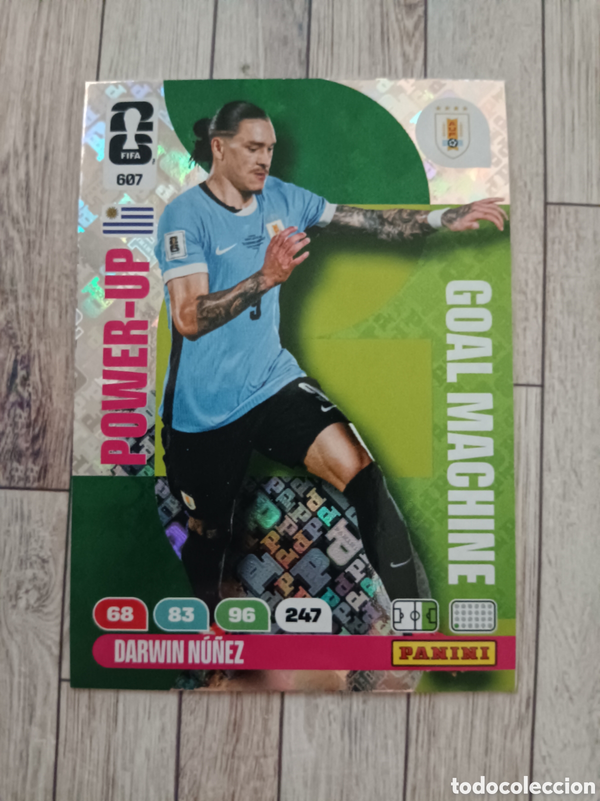 Fu&szlig;ball-Sticker: 607 DARWIN N&Uacute;&Ntilde;EZ GOAL MACHINE URUGUAY ADRENALYN XL MUNDIAL WORLD CUP 2026 PANINI 26