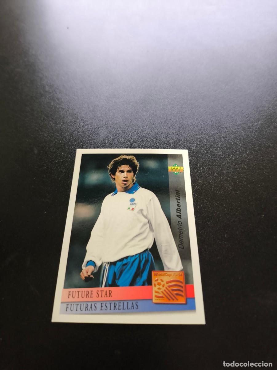 Fu&szlig;ball-Sticker: 146 Demetrio Albertini ITALIA FUTURE STAR UPPER DECK WORLD CUP MUNDIAL USA 94 1994 N PANINI LIGA EST