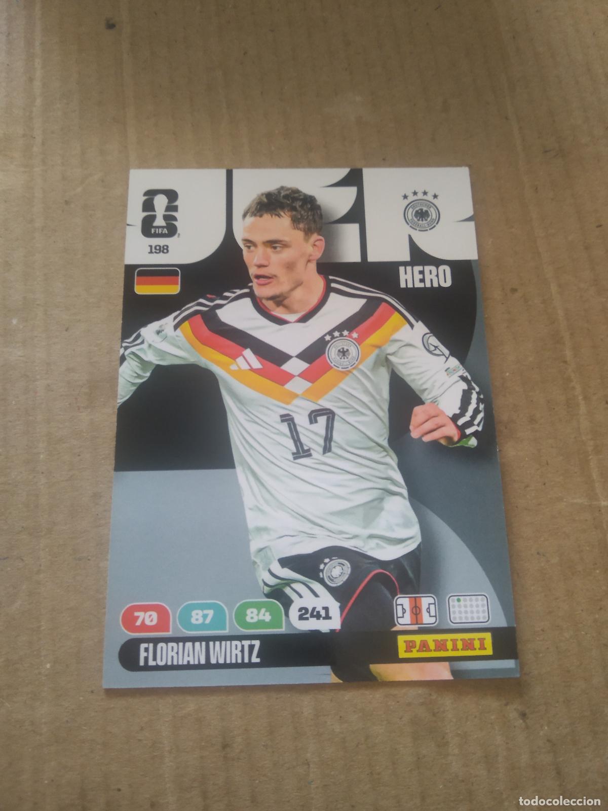 Fu&szlig;ball-Sticker: 198 FLORIAN WIRTZ ROOKIE ALEMANIA CROMO FUTBOL PANINI ADRENALYN MUNDIAL 2026 WORLD CUP