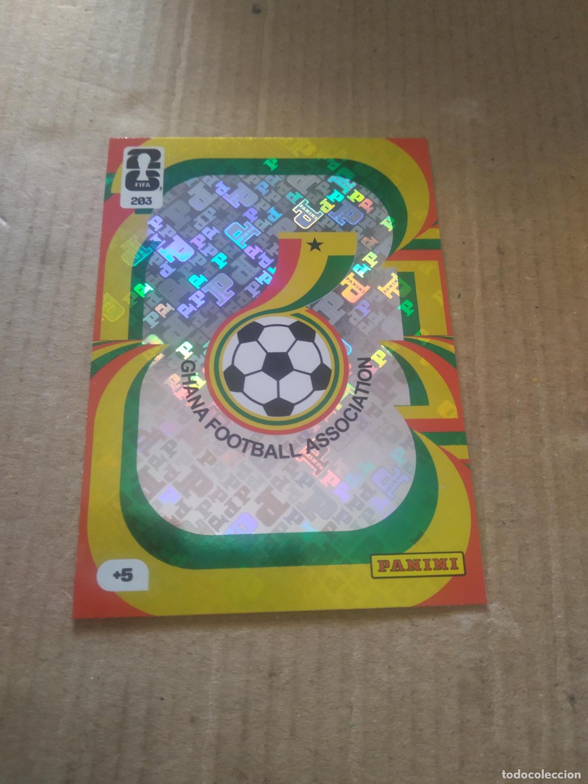 Fu&szlig;ball-Sticker: 203 ESCUDO GHANA CROMO FUTBOL PANINI ADRENALYN MUNDIAL 2026 WORLD CUP
