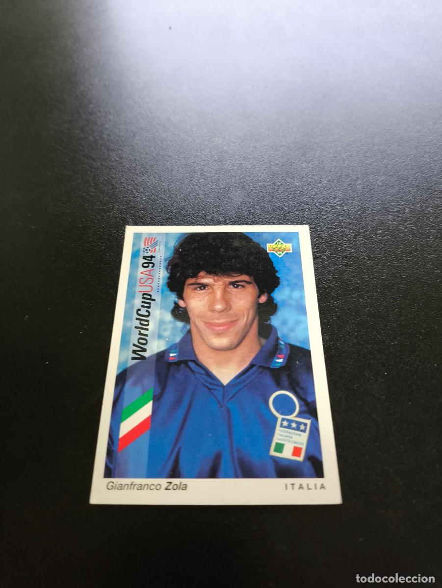 Cromos de f&uacute;tbol: 160 Gianfranco Zola ITALIA ITALY UPPER DECK WORLD CUP MUNDIAL USA 94 1994 NO PANINI LIGA ESTE