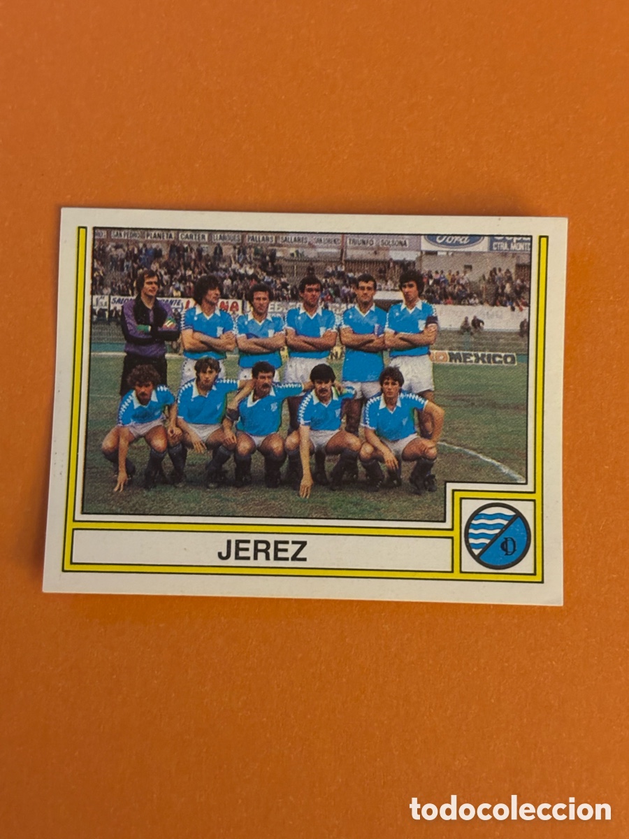 Cromos de f&uacute;tbol: 343 ALINEACI&Oacute;N JEREZ SEGUNDA DIVISI&Oacute;N LIGA 82-83 F&Uacute;TBOL 83 PANINI