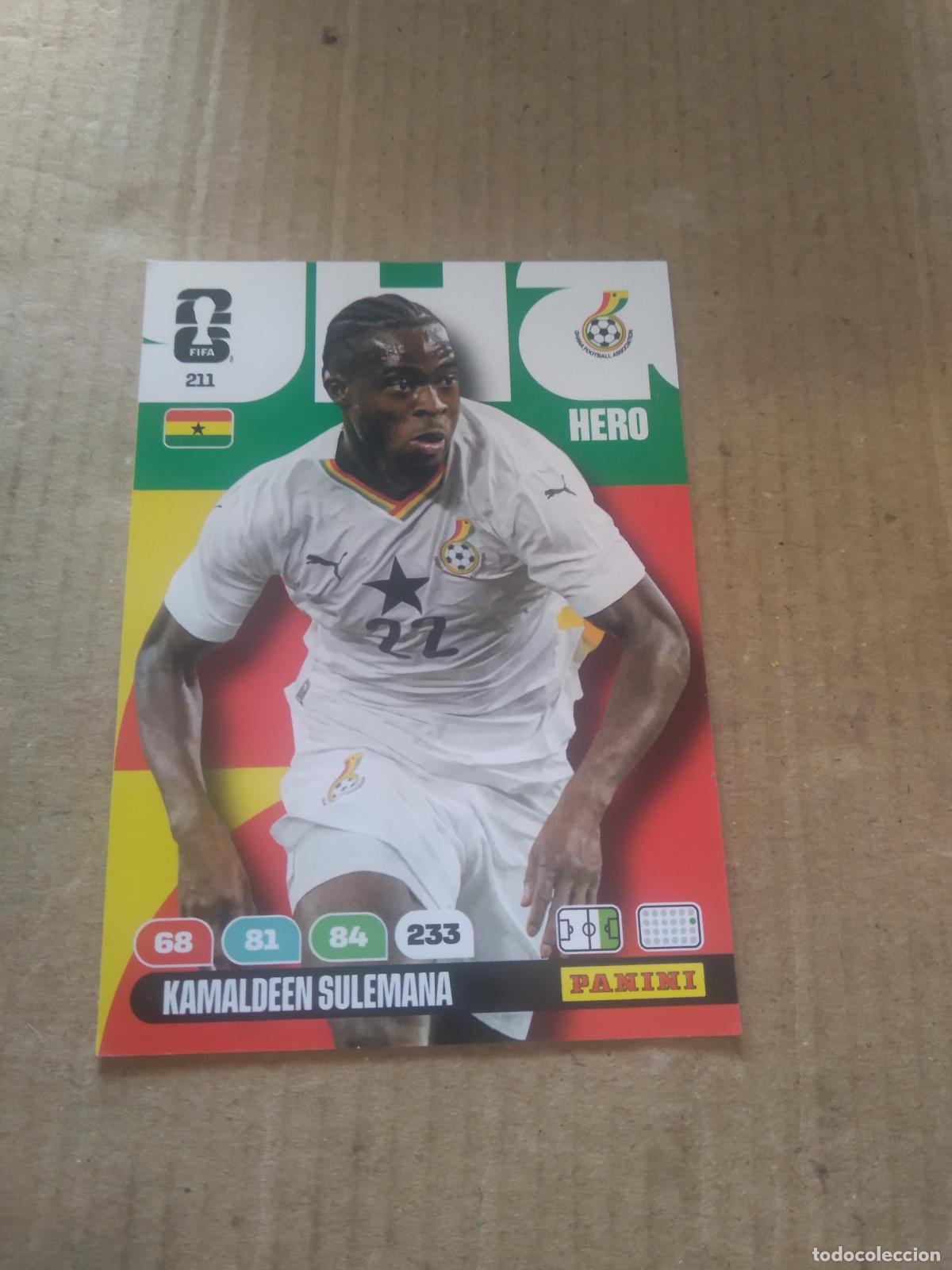 Cromos de f&uacute;tbol: 211 KAMALDEEN SULEMANA GHANA CROMO FUTBOL PANINI ADRENALYN MUNDIAL 2026 WORLD CUP