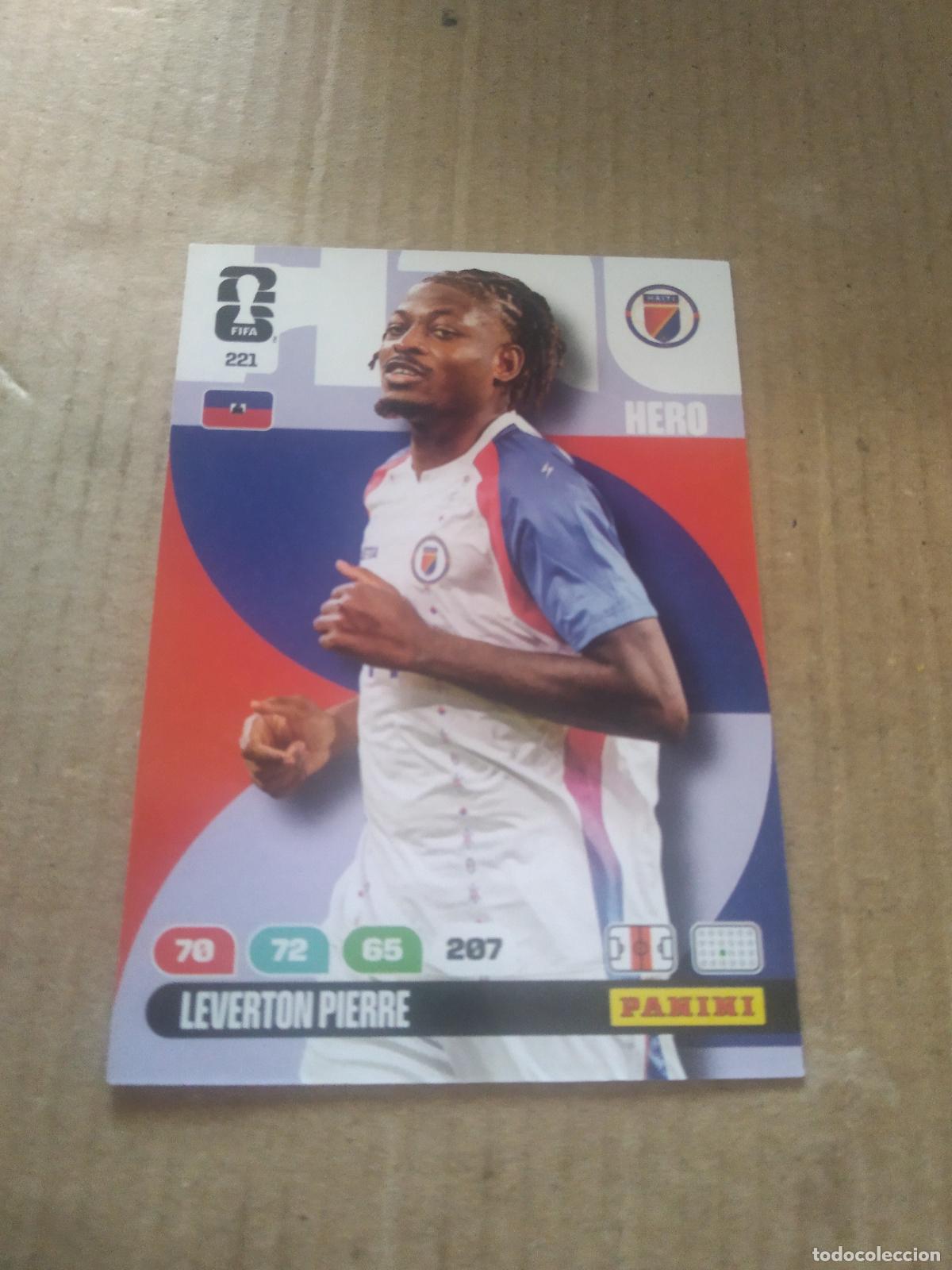 Fu&szlig;ball-Sticker: 221 LEVERTON PIERRE HAITI CROMO FUTBOL PANINI ADRENALYN MUNDIAL 2026 WORLD CUP