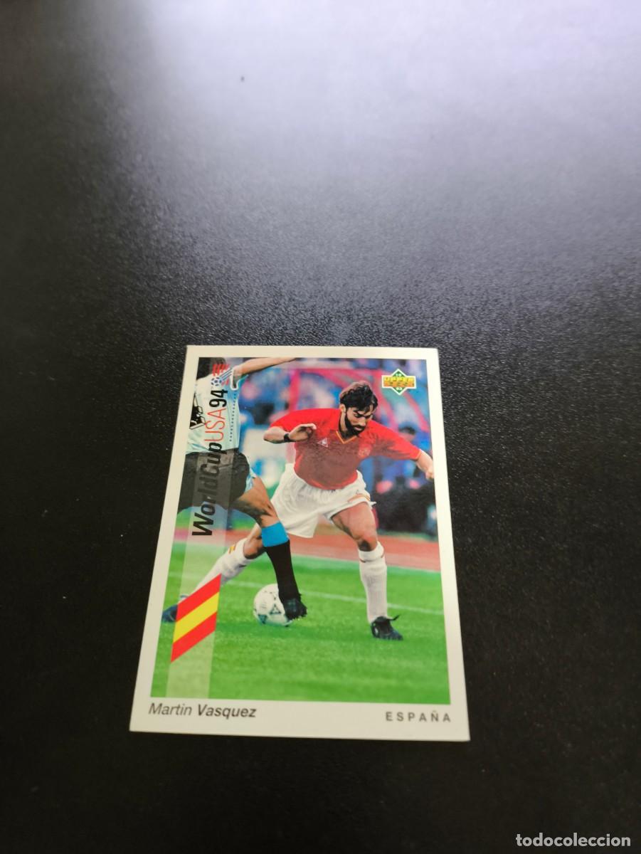 Fu&szlig;ball-Sticker: 167 Martin Vazquez ESPA&Ntilde;A REAL MADRID UPPER DECK WORLD CUP MUNDIAL USA 94 1994 NO PANINI LIGA ESTE