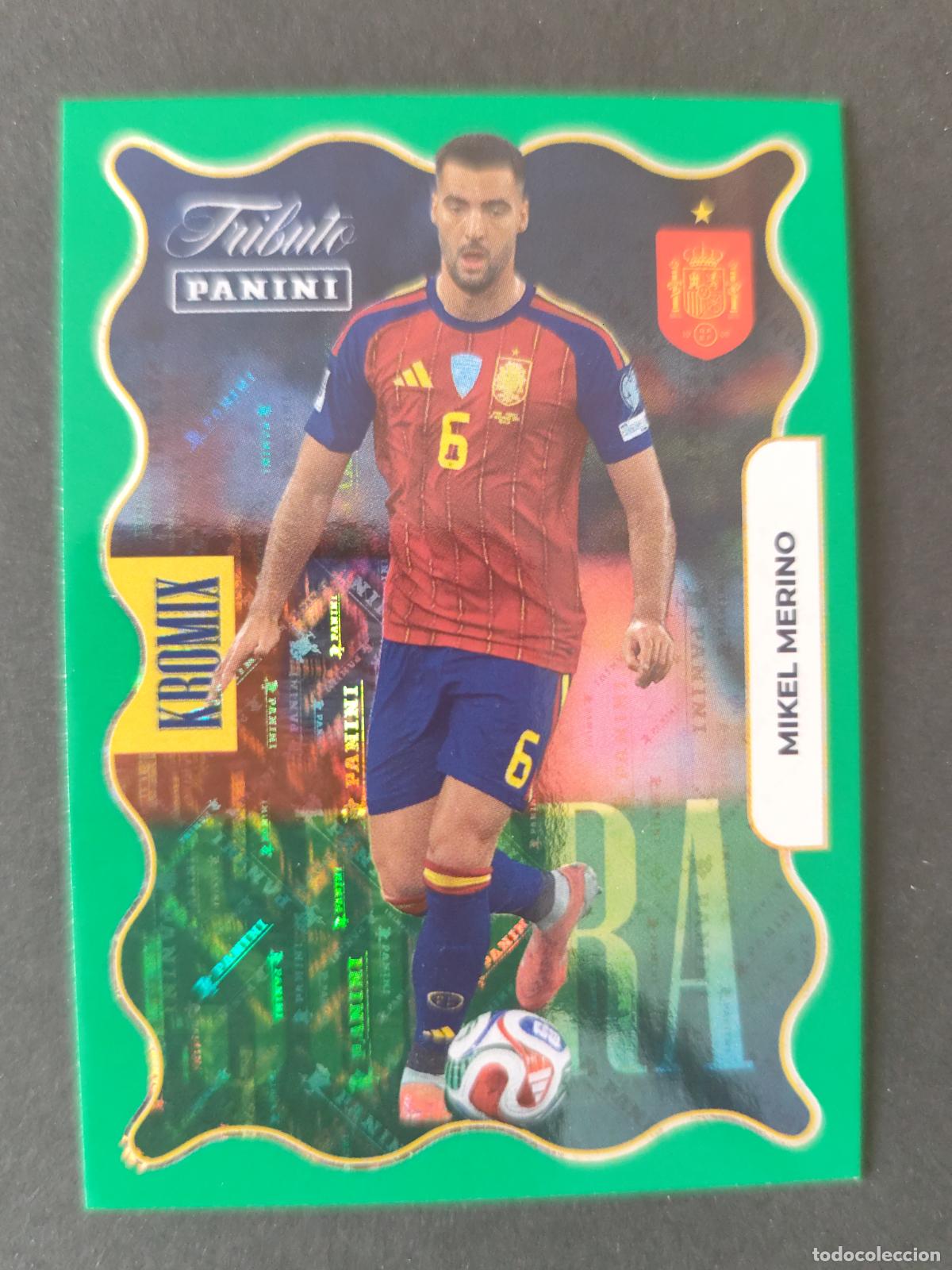 Cromos de Futebol: KV78 MIKEL MERINO PARALELA SUPRA KROMIX GREEN TRIBUTO SELECCI&Oacute;N ESPA&Ntilde;OLA 2010-2026 &iexcl;VAMOS CAMPEONES!
