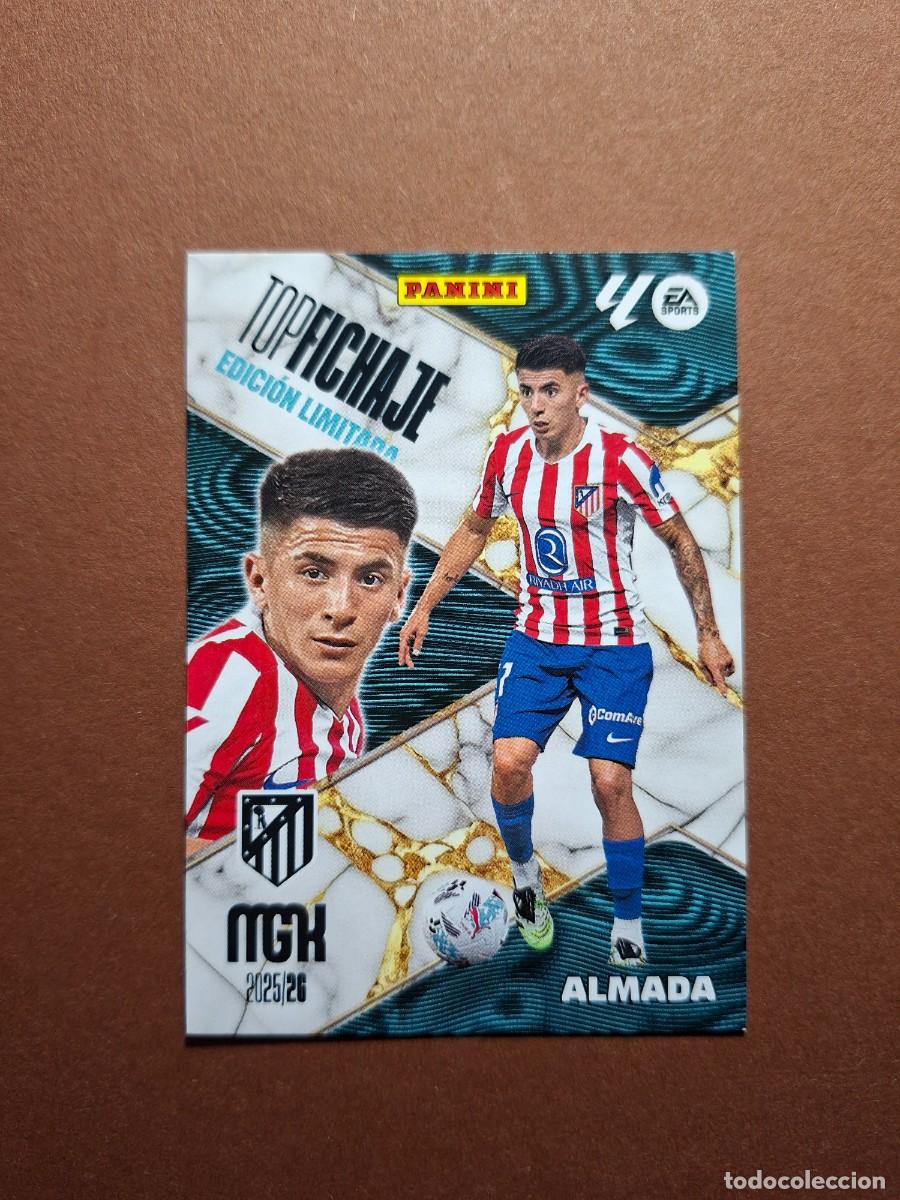 Fu&szlig;ball-Sticker: ALMADA TOP FICHAJE ATLETICO DE MADRID MGK MEGACRACKS 25 26 2025 2026 EDICION LIMITADA