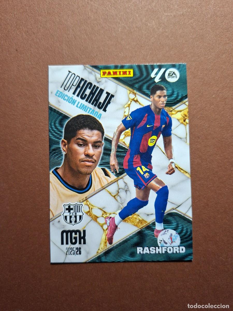 Fu&szlig;ball-Sticker: RASHFORD BARCELONA TOP FICHAJE EDICION LIMITADA MGK MEGACRACKS LIGA 2025 2026 25 26