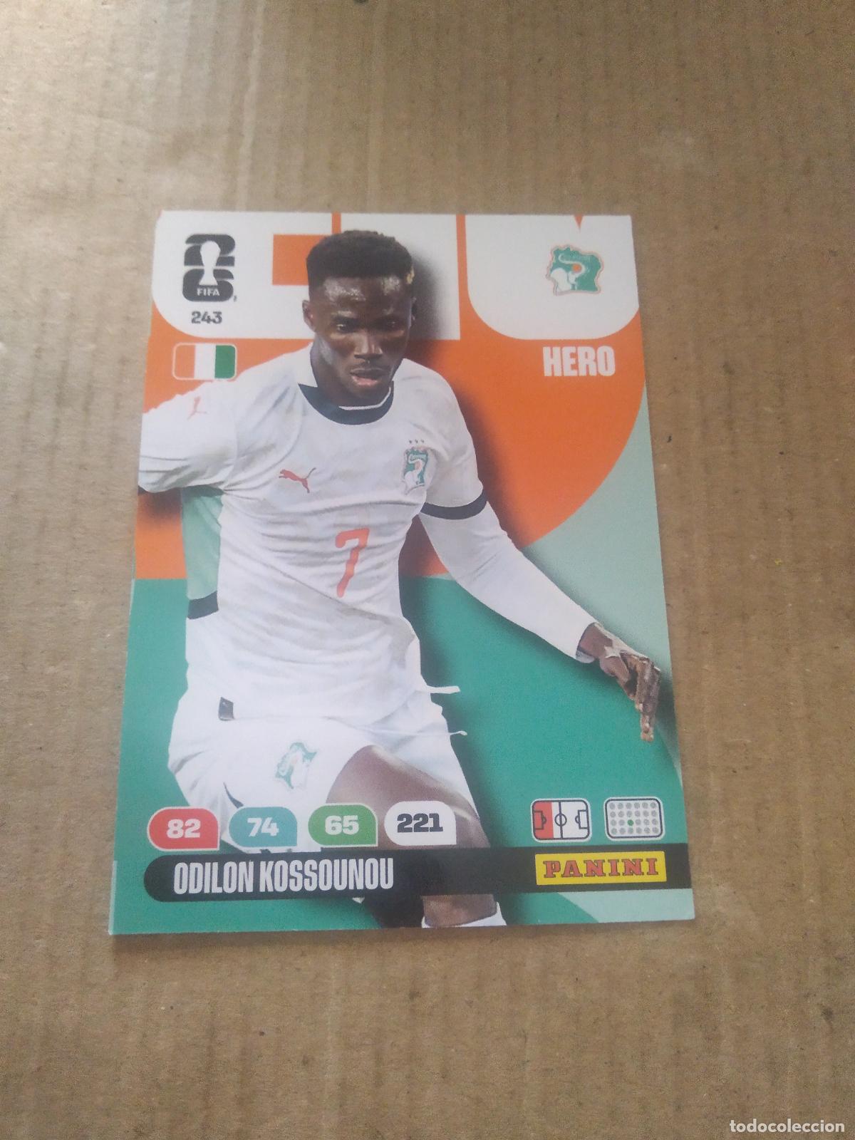 Cromos de Futebol: 243 ODILON KOSSOUNOU COSTA DE MARFIL CROMO FUTBOL PANINI ADRENALYN MUNDIAL 2026 WORLD CUP