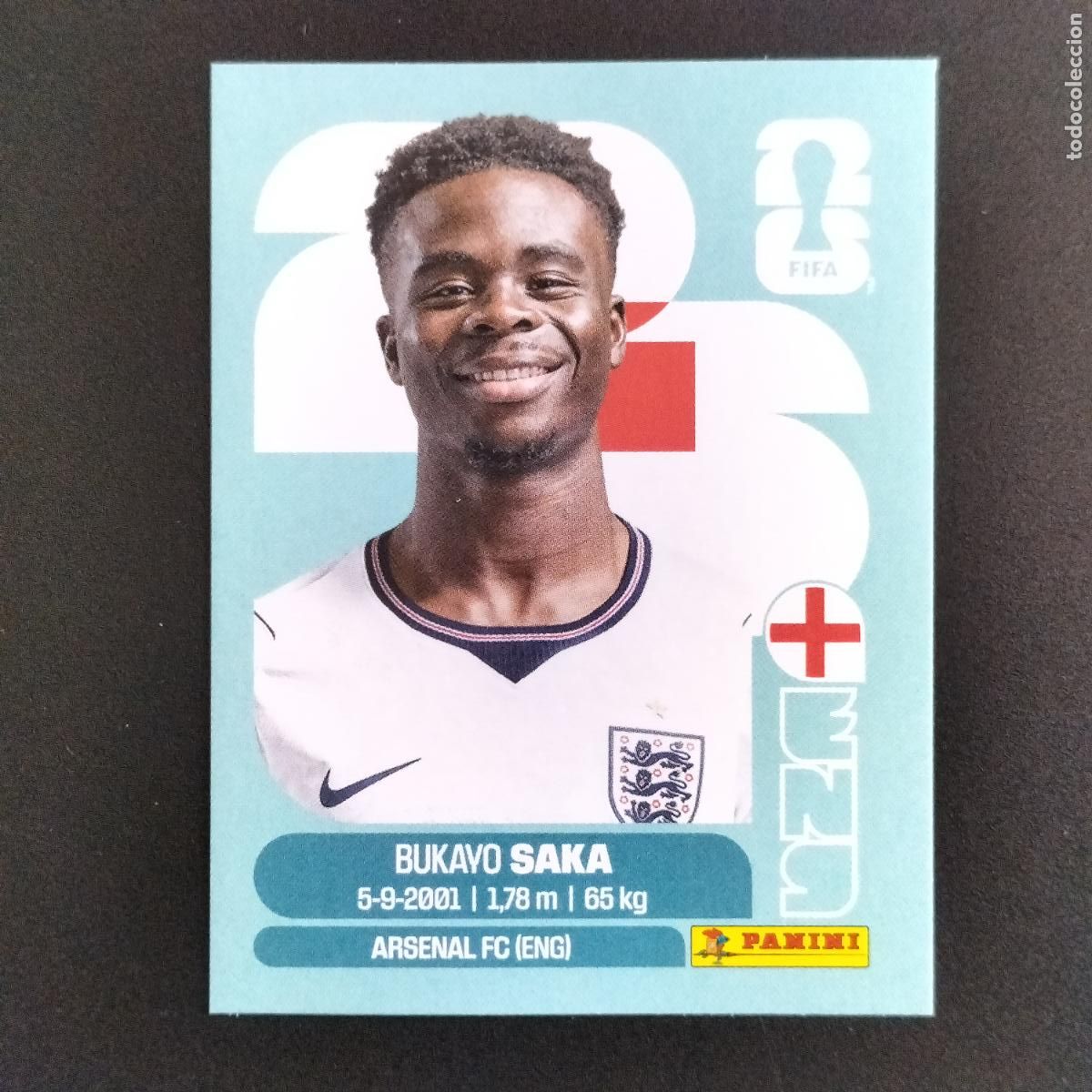 Cromos de f&uacute;tbol: ENG 17 BUKAYO SAKA INGLATERRA CROMOS STICKER MUNDIAL 26 2026 FIFA WORLD CUP PANINI