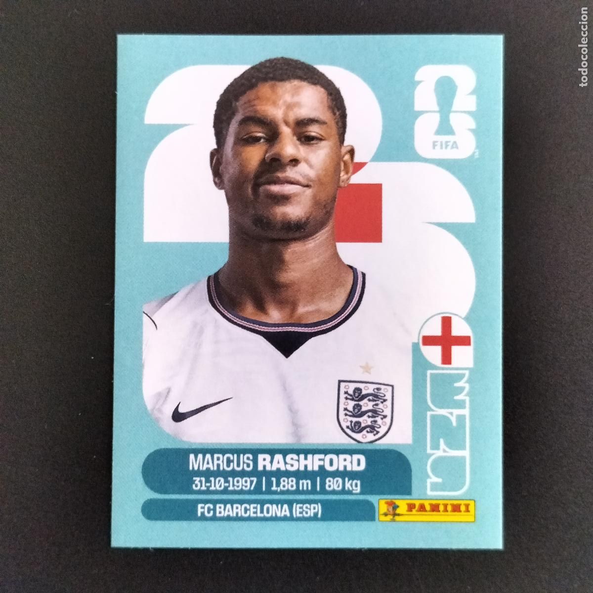 Cromos de f&uacute;tbol: ENG 19 MARCUS RASHFORD INGLATERRA CROMOS STICKER MUNDIAL 26 2026 FIFA WORLD CUP PANINI