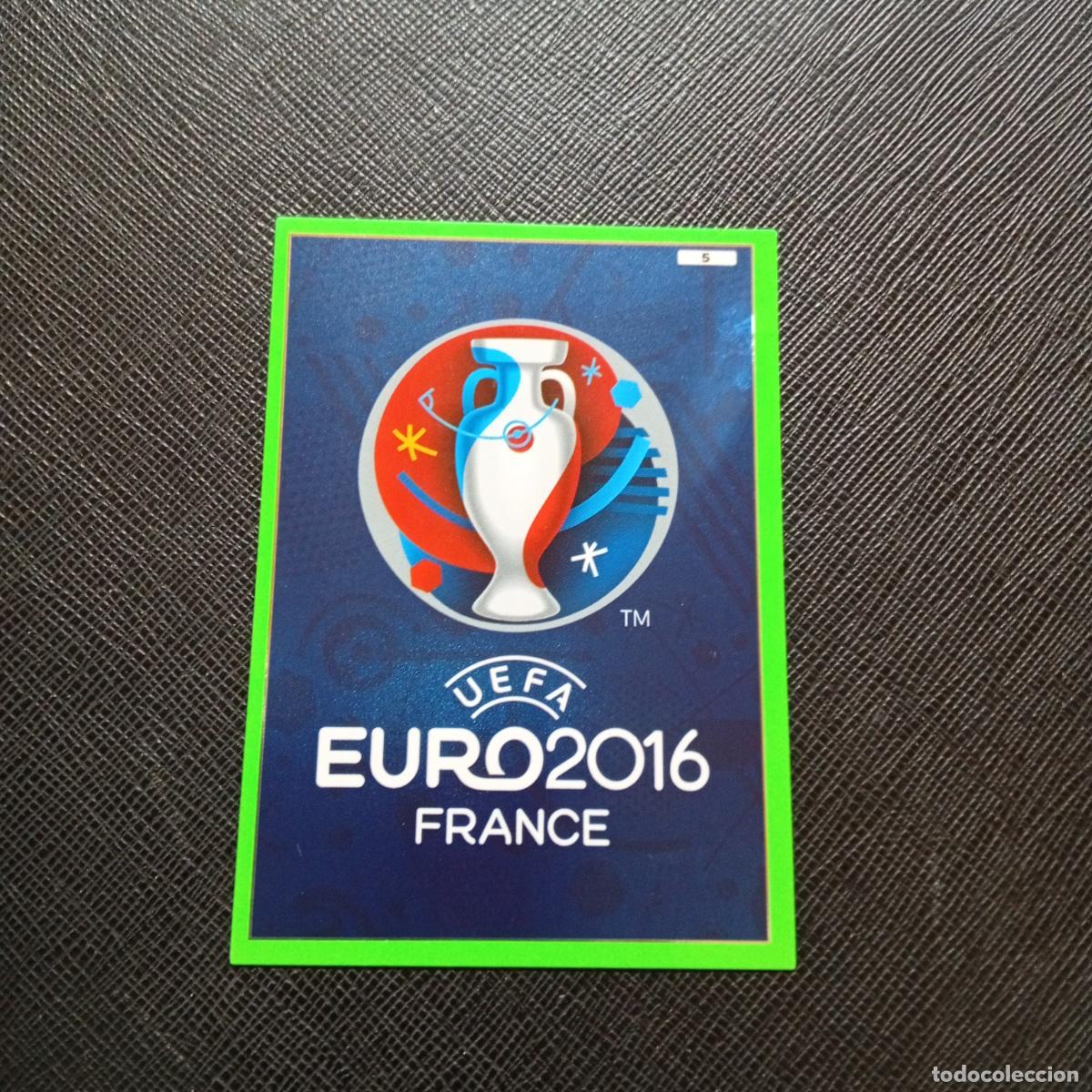 Cromos de f&uacute;tbol: 5 LOGO PANINI ADRENALYN FRANCIA EURO 2016 EUROCOPA CROMO FUTBOL 16 - A58 PG127