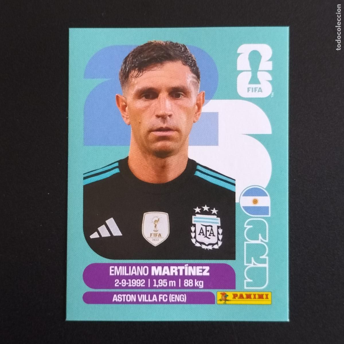 Cromos de f&uacute;tbol: ARG 2 EMILIANO MARTINEZ ARGENTINA CROMOS STICKER MUNDIAL 26 2026 FIFA WORLD CUP PANINI