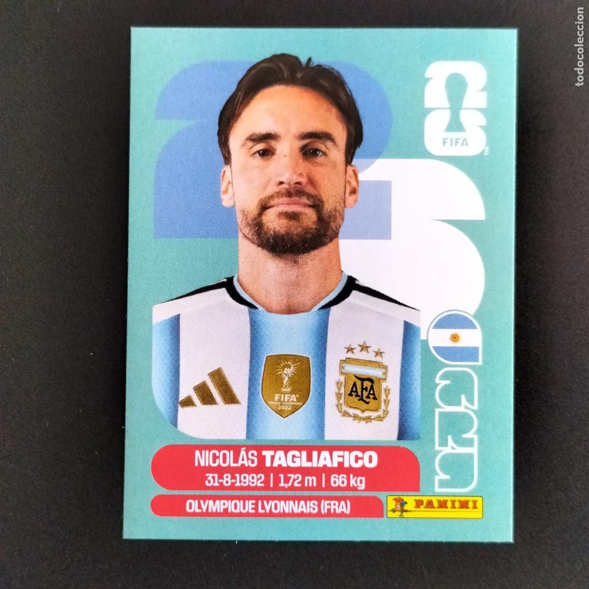 Cromos de f&uacute;tbol: ARG 6 NICOLAS TAGLIAFICO ARGENTINA CROMOS STICKER MUNDIAL 26 2026 FIFA WORLD CUP PANINI