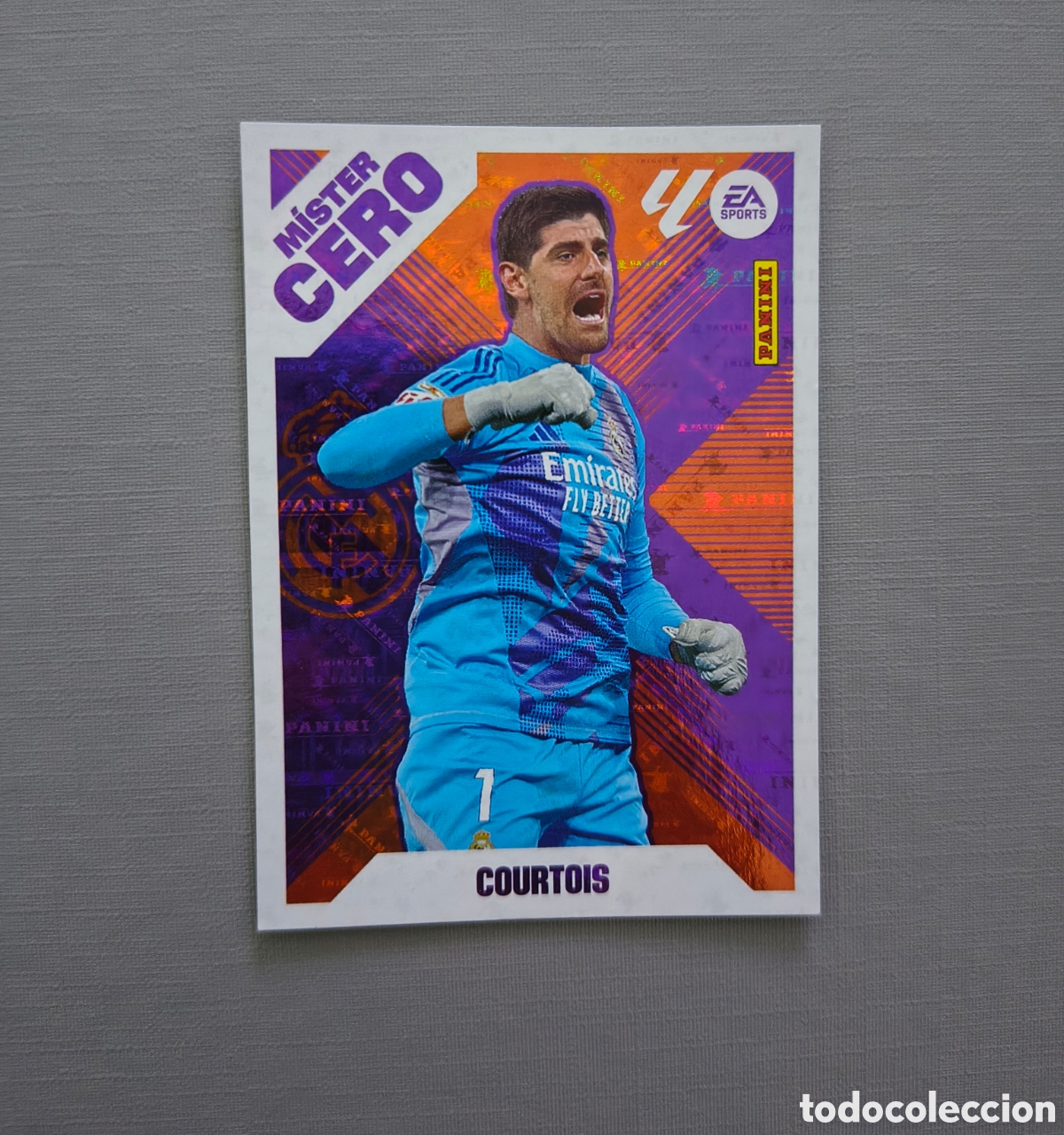Cromos de f&uacute;tbol: LALIGA ESTE 2025 2026 EA SPORTS 25 26 ALBUM PANINI MISTER CERO N 2 REAL MADRID COURTOIS