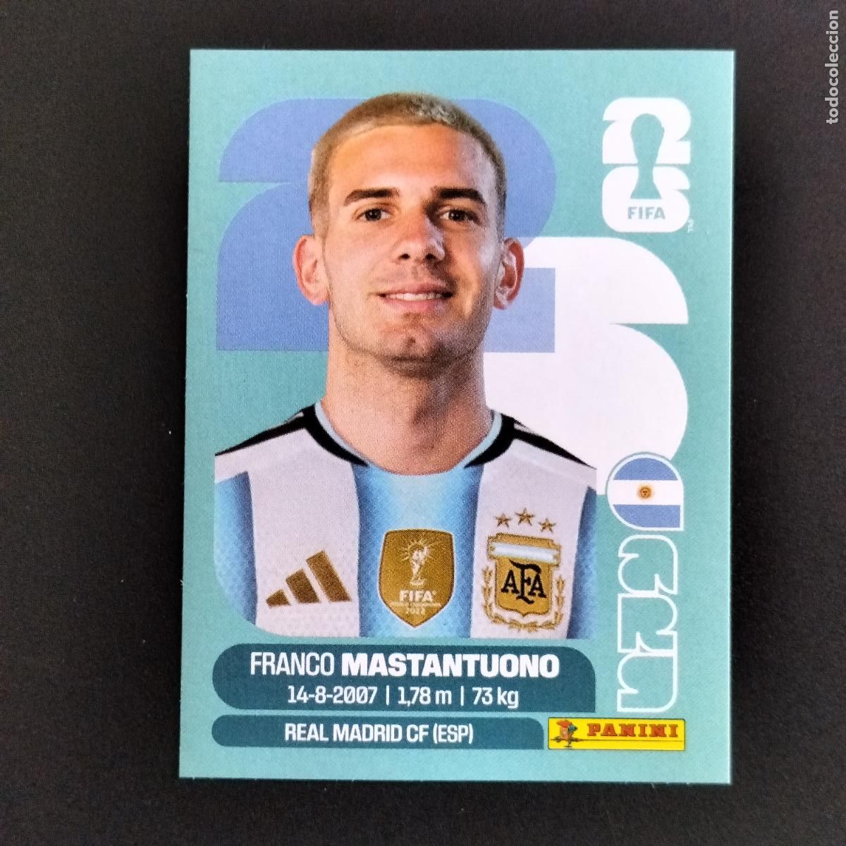 Cromos de f&uacute;tbol: ARG 15 FRANCO MASTANTUONO ARGENTINA CROMOS STICKER MUNDIAL 26 2026 FIFA WORLD CUP PANINI