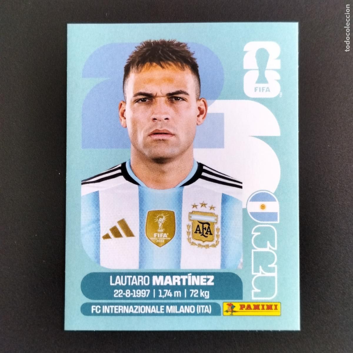 Cromos de f&uacute;tbol: ARG 18 LAUTARO MARTINEZ ARGENTINA CROMOS STICKER MUNDIAL 26 2026 FIFA WORLD CUP PANINI