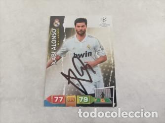 Cromos de f&uacute;tbol: Cromo futbol firmado Xavi Alonso