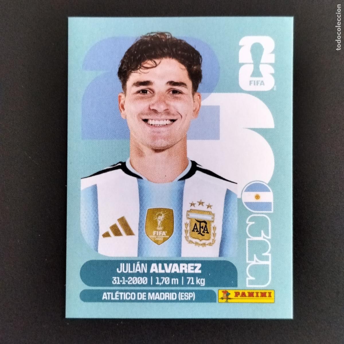 Cromos de f&uacute;tbol: ARG JULIAN ALVAREZ ARGENTINA CROMOS STICKER MUNDIAL 26 2026 FIFA WORLD CUP PANINI