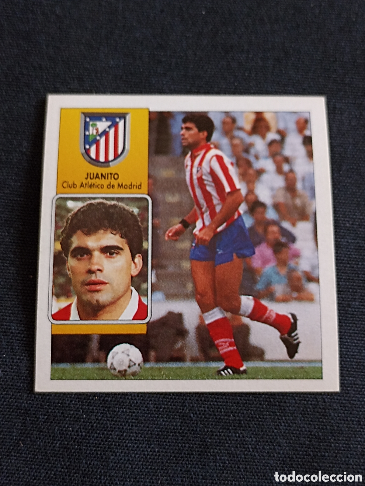 Cromos de Futebol: Juanito ( Club Atl&eacute;tico de Madrid ). Liga este 92-93. Nunca pegado