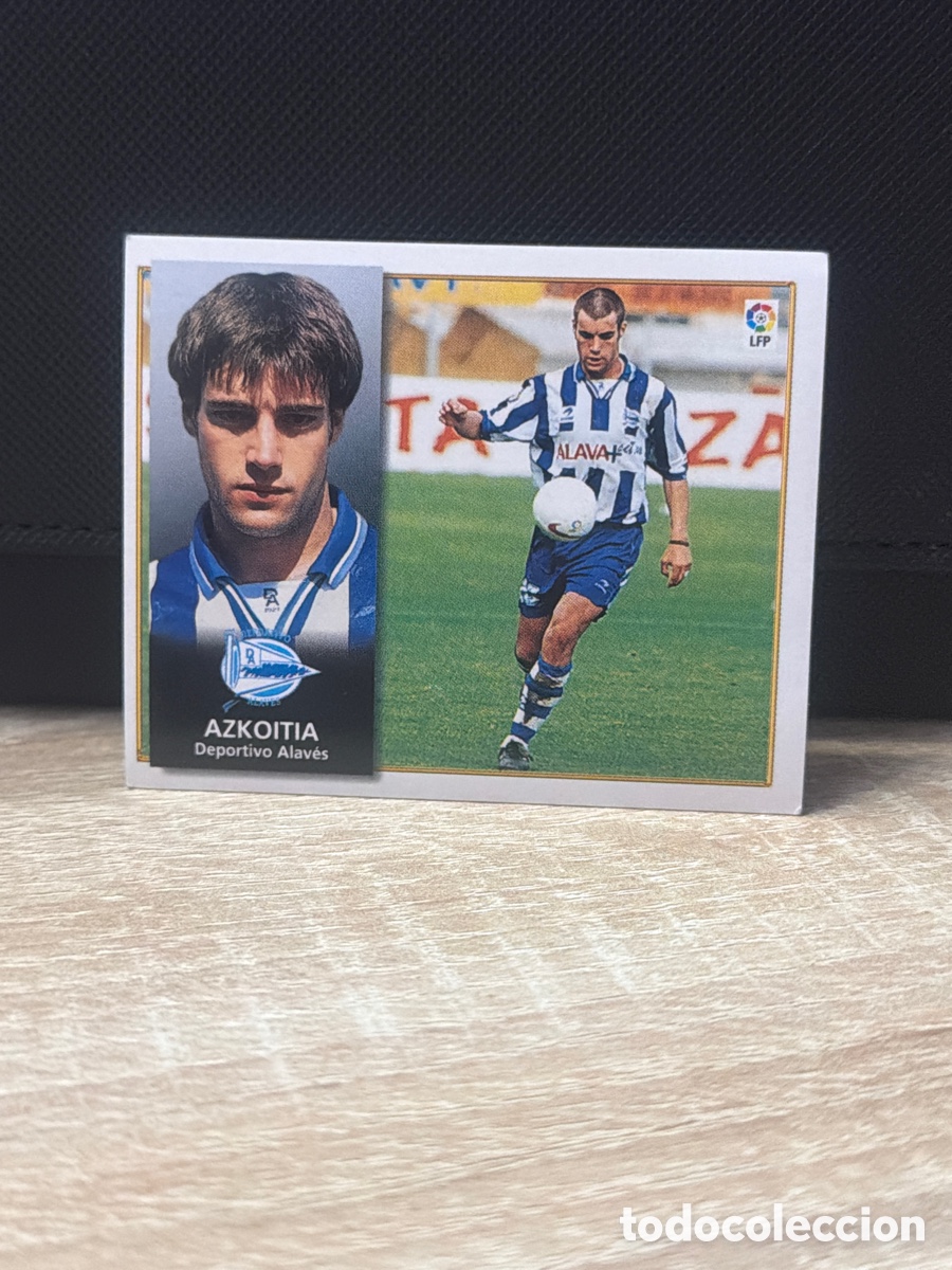 Fu&szlig;ball-Sticker: Liga 98 99 Ediciones Este - Azkoitia - Alav&eacute;s - sin pegar
