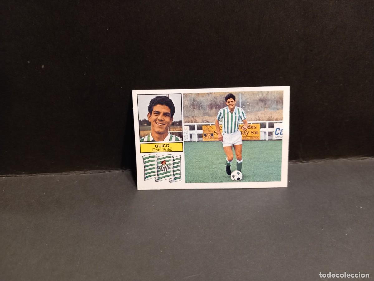 Cromos de f&uacute;tbol: QUICO REAL BETIS CROMO DE FUTBOL EDICIONES ESTE 82 - 83 COLOCA MUY BUSCADO NUNCA PEGADO (G)