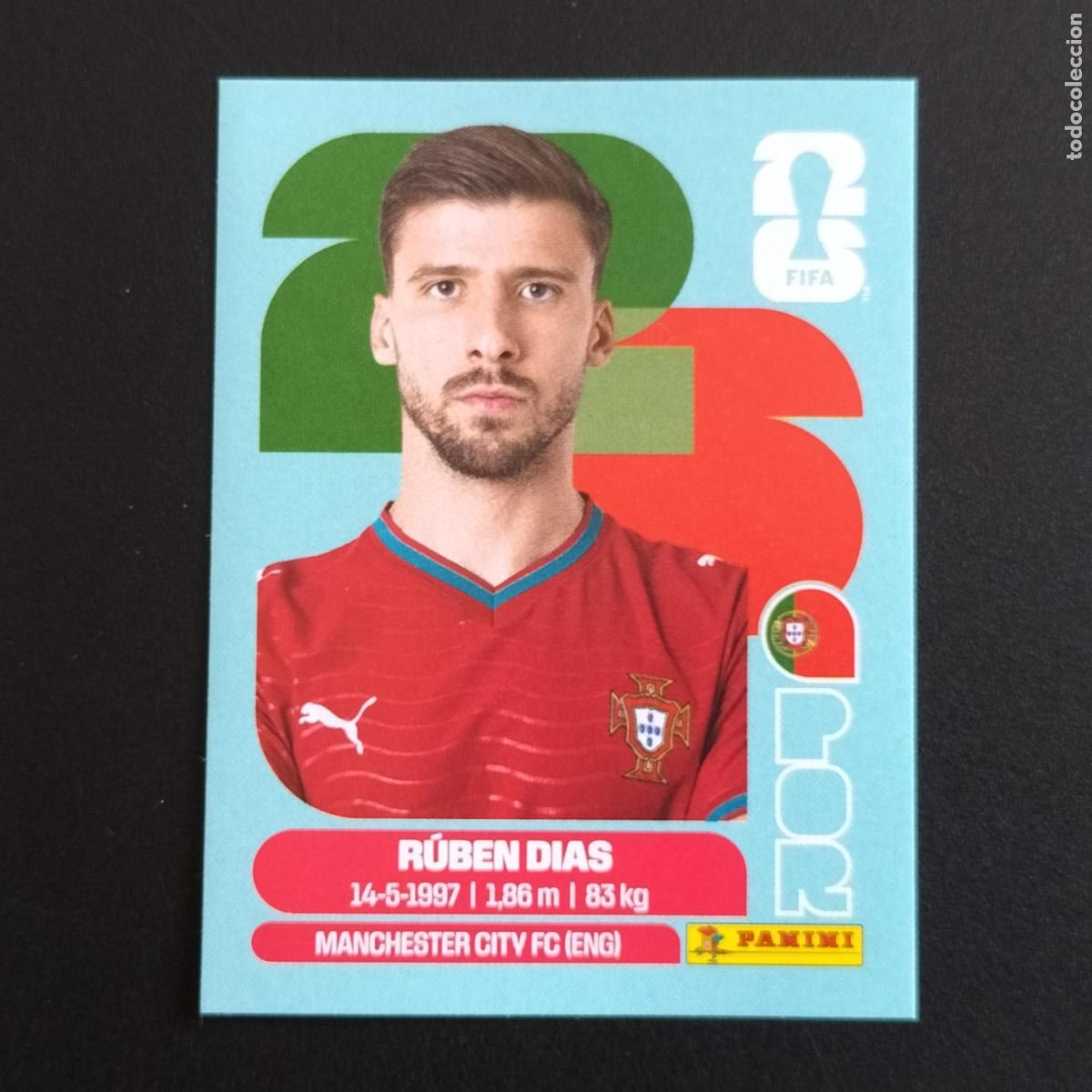 Figurine di Calcio: POR 4 RUBEN DIAS PORTUGAL CROMOS STICKER MUNDIAL 26 2026 FIFA WORLD CUP PANINI