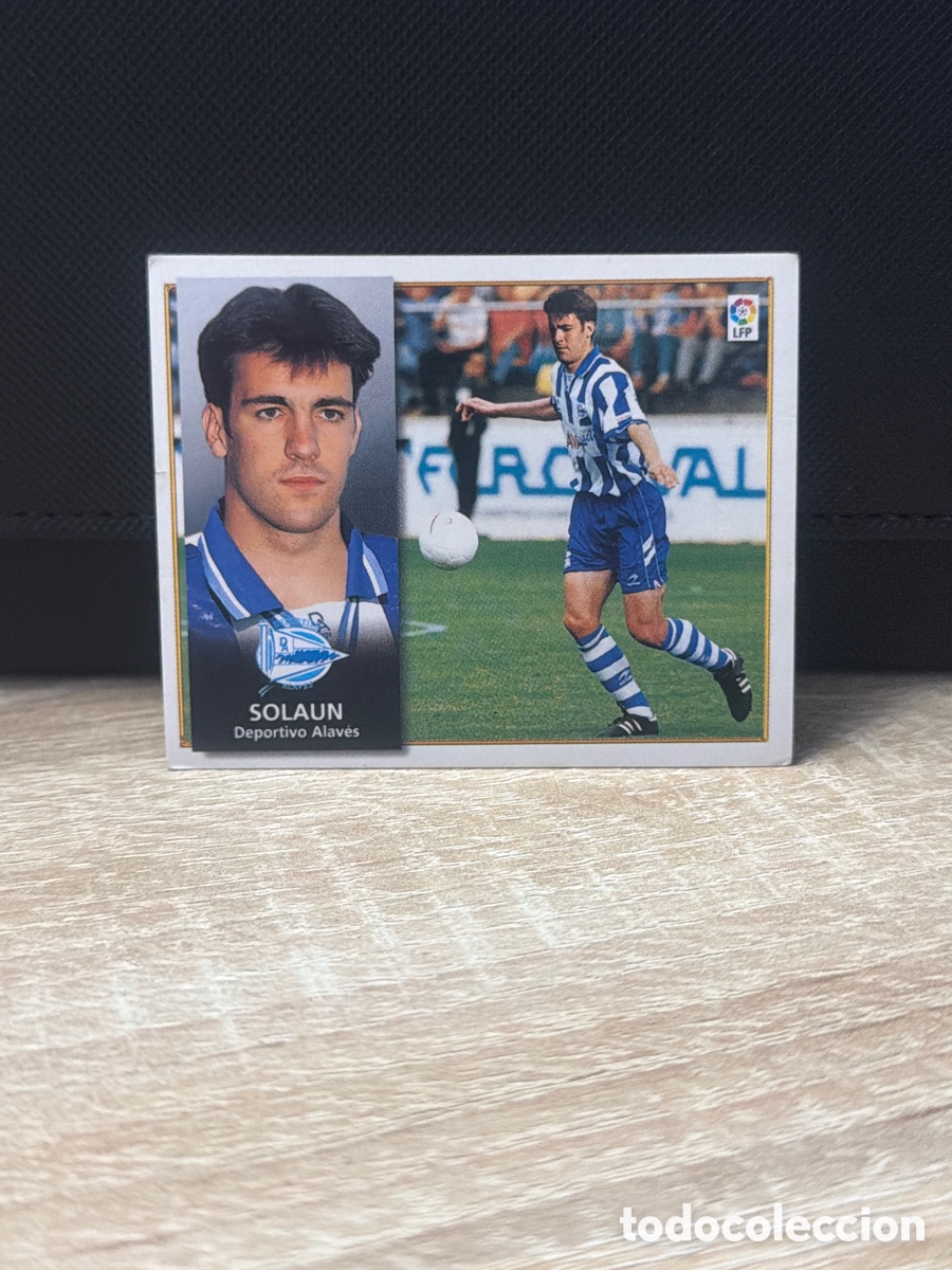 Figurine di Calcio: Liga 98 99 Ediciones Este - Solaun - Alav&eacute;s - sin pegar