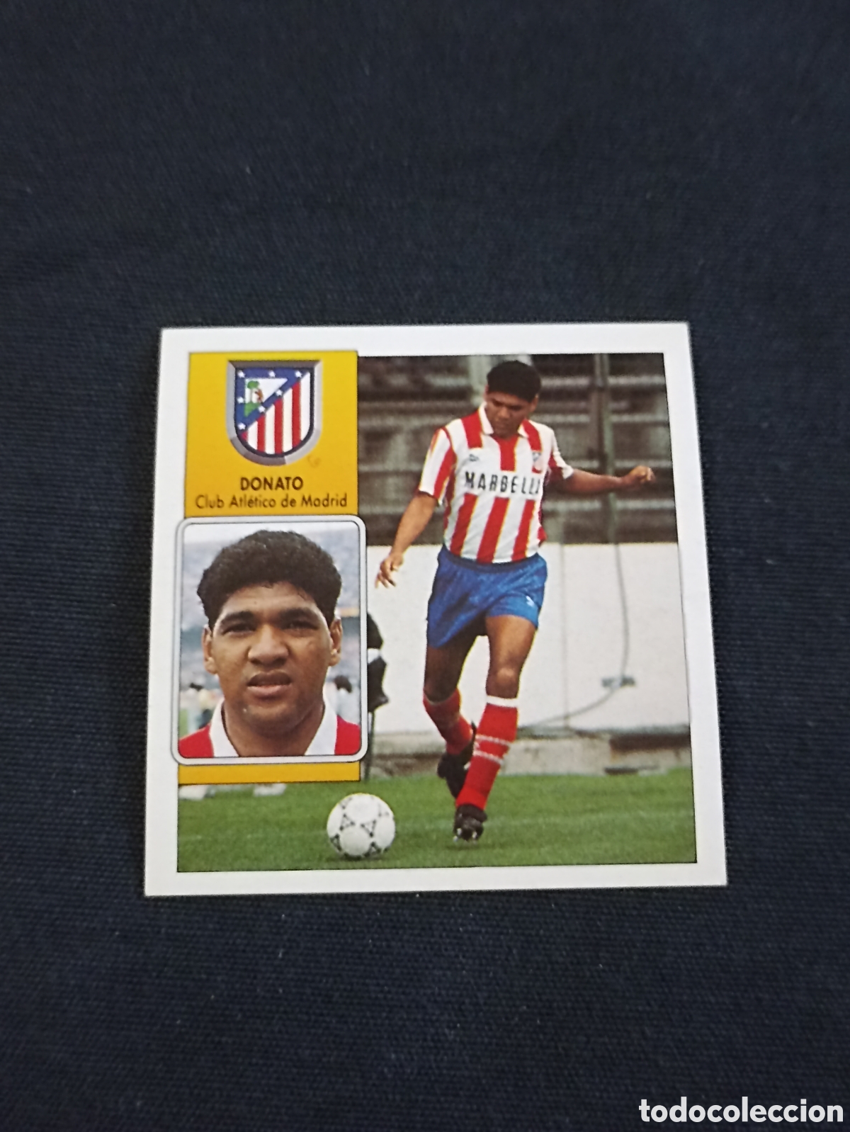 Football Stickers: Donato ( Club Atl&eacute;tico de Madrid ). Liga este 92-93. Nunca pegado
