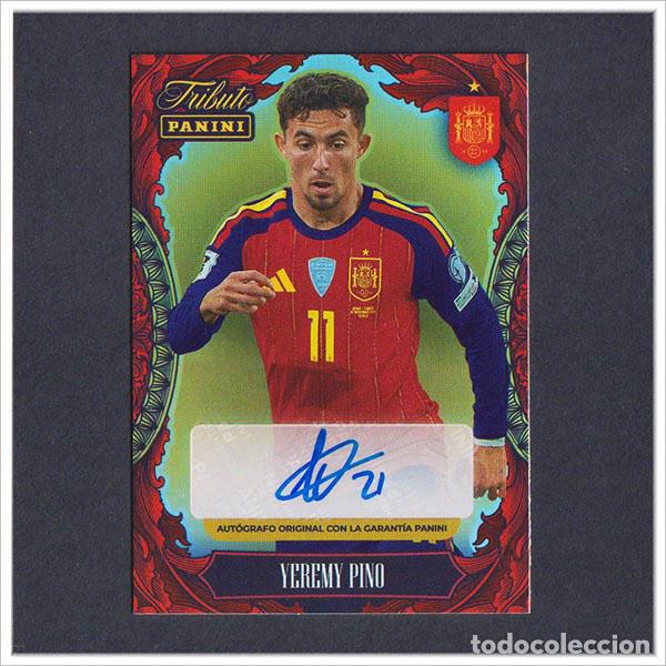 Football Stickers: TRIBUTO SELECCI&Oacute;N ESPA&Ntilde;OLA 2010 2026 PANINI AUTOGRAFO YEREMY PINO COLECCI&Oacute;N LIGA ESPA&Ntilde;A MUNDIAL