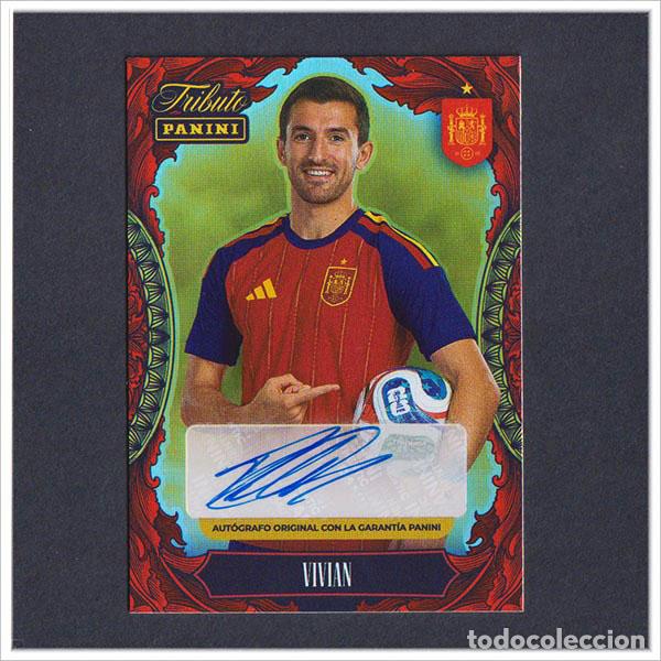 Football Stickers: TRIBUTO SELECCI&Oacute;N ESPA&Ntilde;OLA 2010 2026 PANINI AUTOGRAFO DANI VIVIAN COLECCI&Oacute;N LIGA ESPA&Ntilde;A MUNDIAL