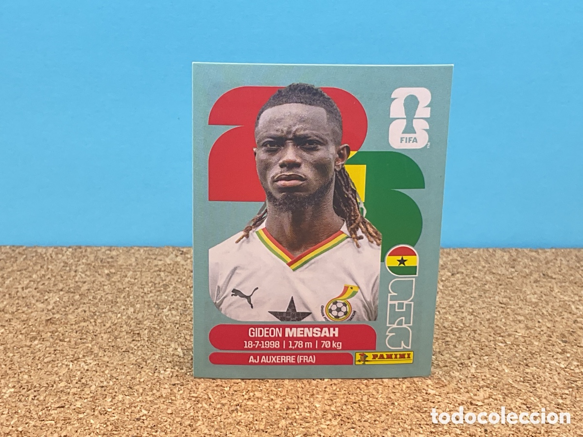 Football Stickers: GHANA/GHA . N&ordm;7. GIDEON MENSAH . FIFA WORLS CUP 2026. PANINI