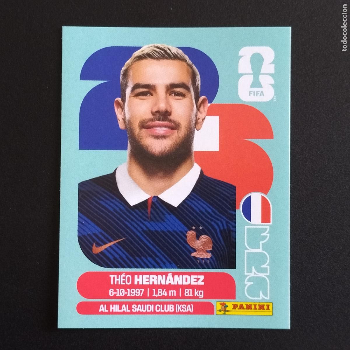 Cartes &agrave; collectionner de Football: FRA 3 THEO HERNANDEZ FRANCIA CROMOS STICKER MUNDIAL 26 2026 FIFA WORLD CUP PANINI