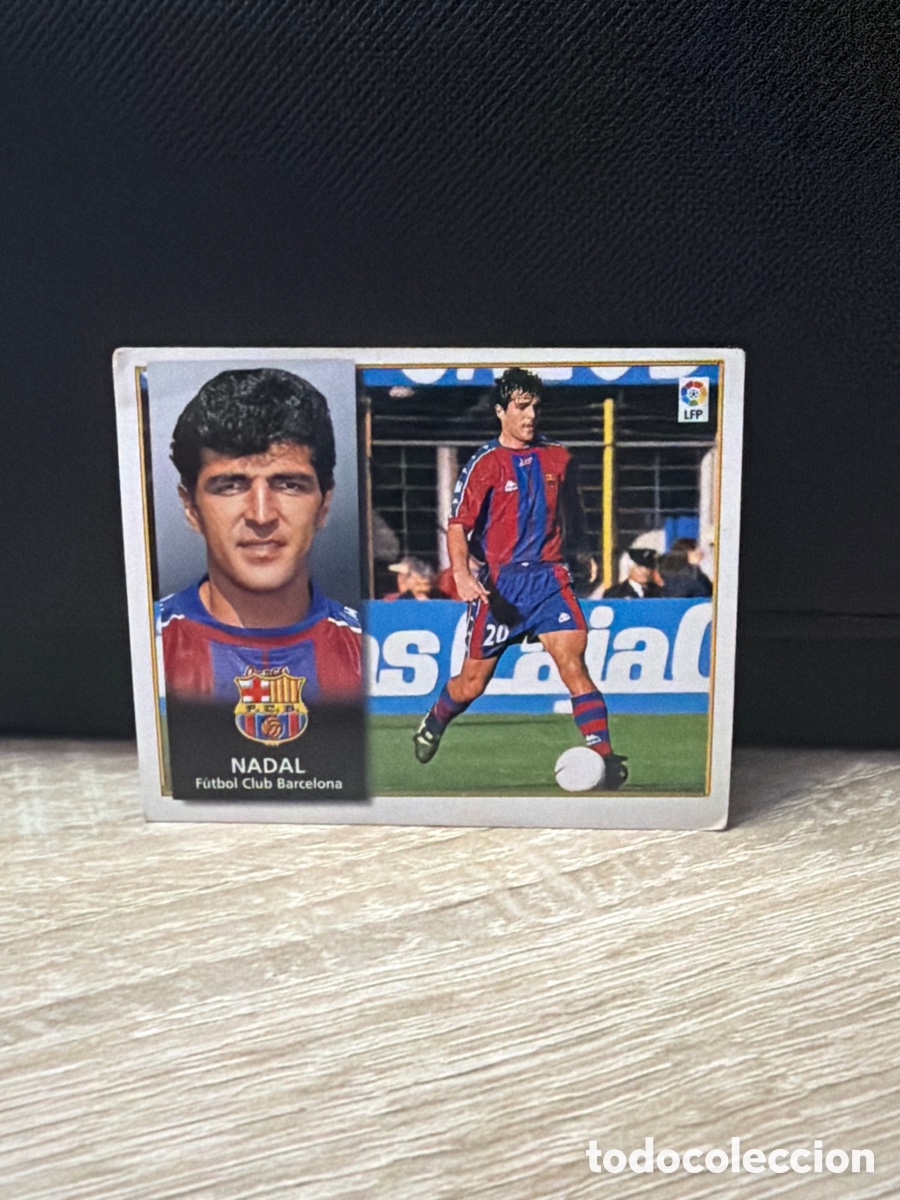 Fu&szlig;ball-Sticker: Liga 98 99 Ediciones Este - Nadal - Barcelona - sin pegar