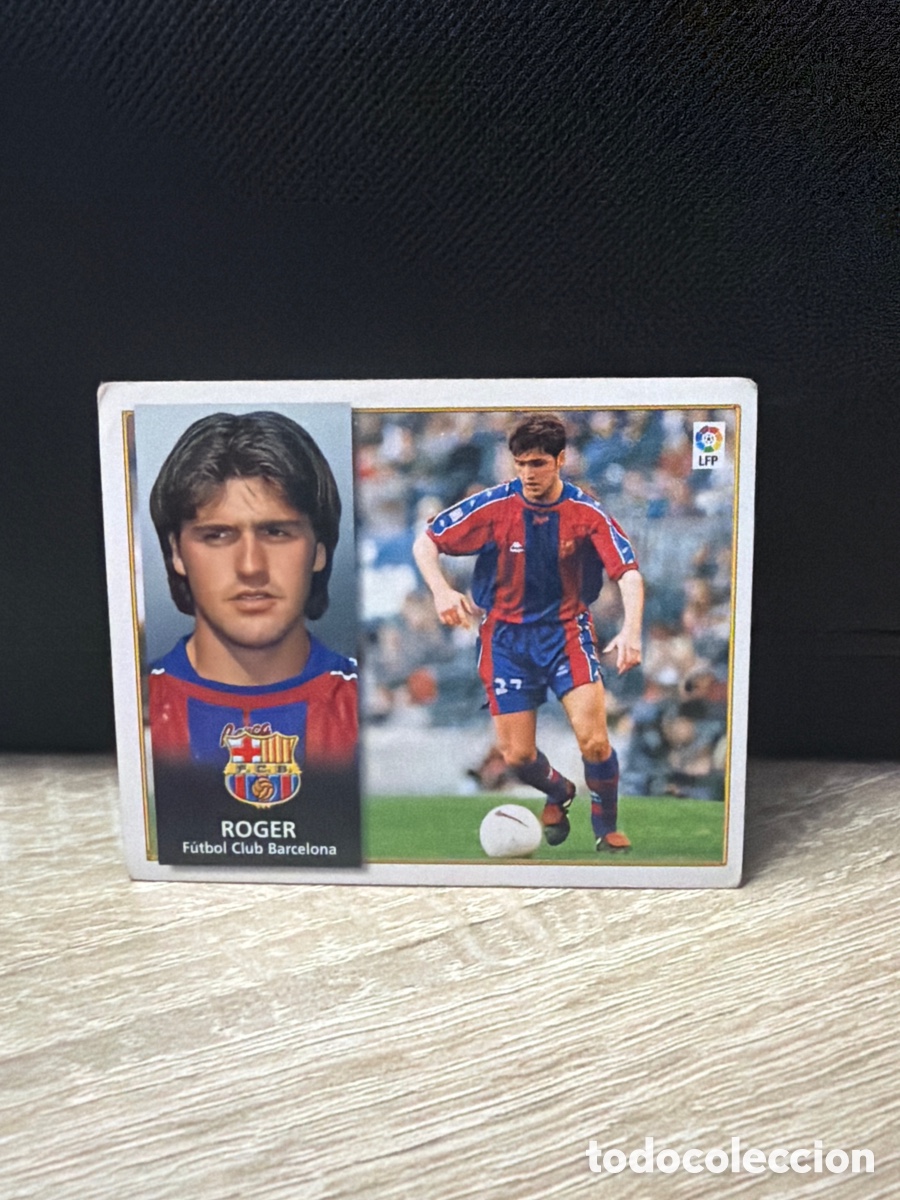 Fu&szlig;ball-Sticker: Liga 98 99 Ediciones Este - Roger - Barcelona - sin pegar