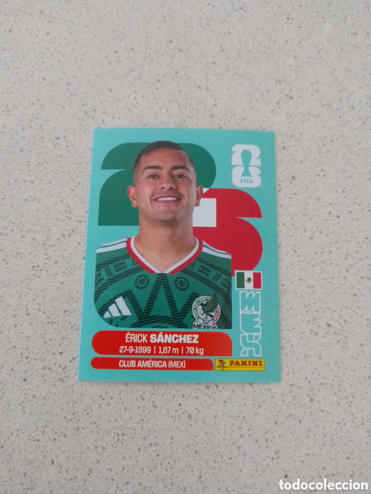 Fu&szlig;ball-Sticker: CROMO NUMERO 14 SANCHEZ MEXICO. MUNDIAL 2026. PANINI.