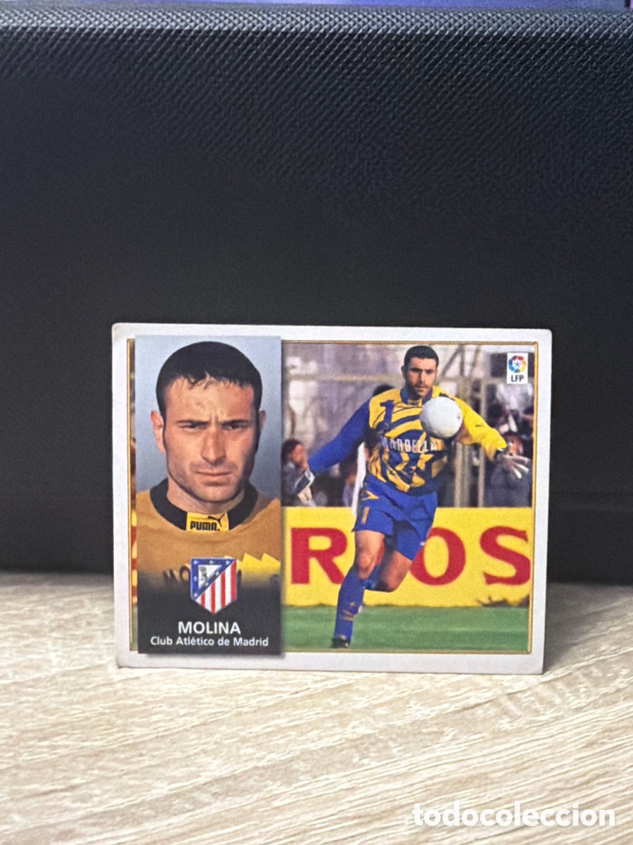 Fu&szlig;ball-Sticker: Liga 98 99 Ediciones Este - Molina - Atl&eacute;tico de Madrid - sin pegar