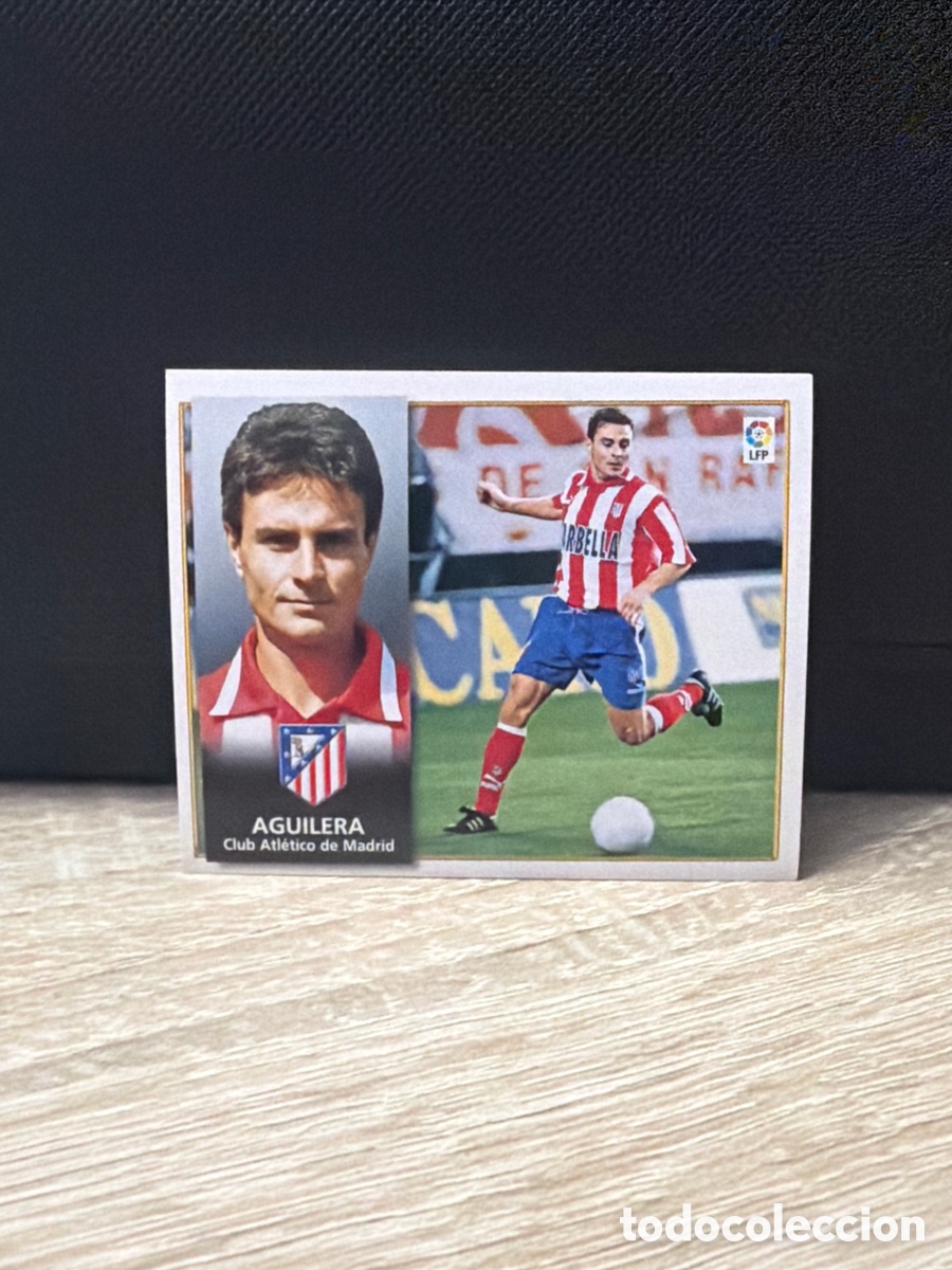 Fu&szlig;ball-Sticker: Liga 98 99 Ediciones Este - Aguilera - Atl&eacute;tico de Madrid - sin pegar