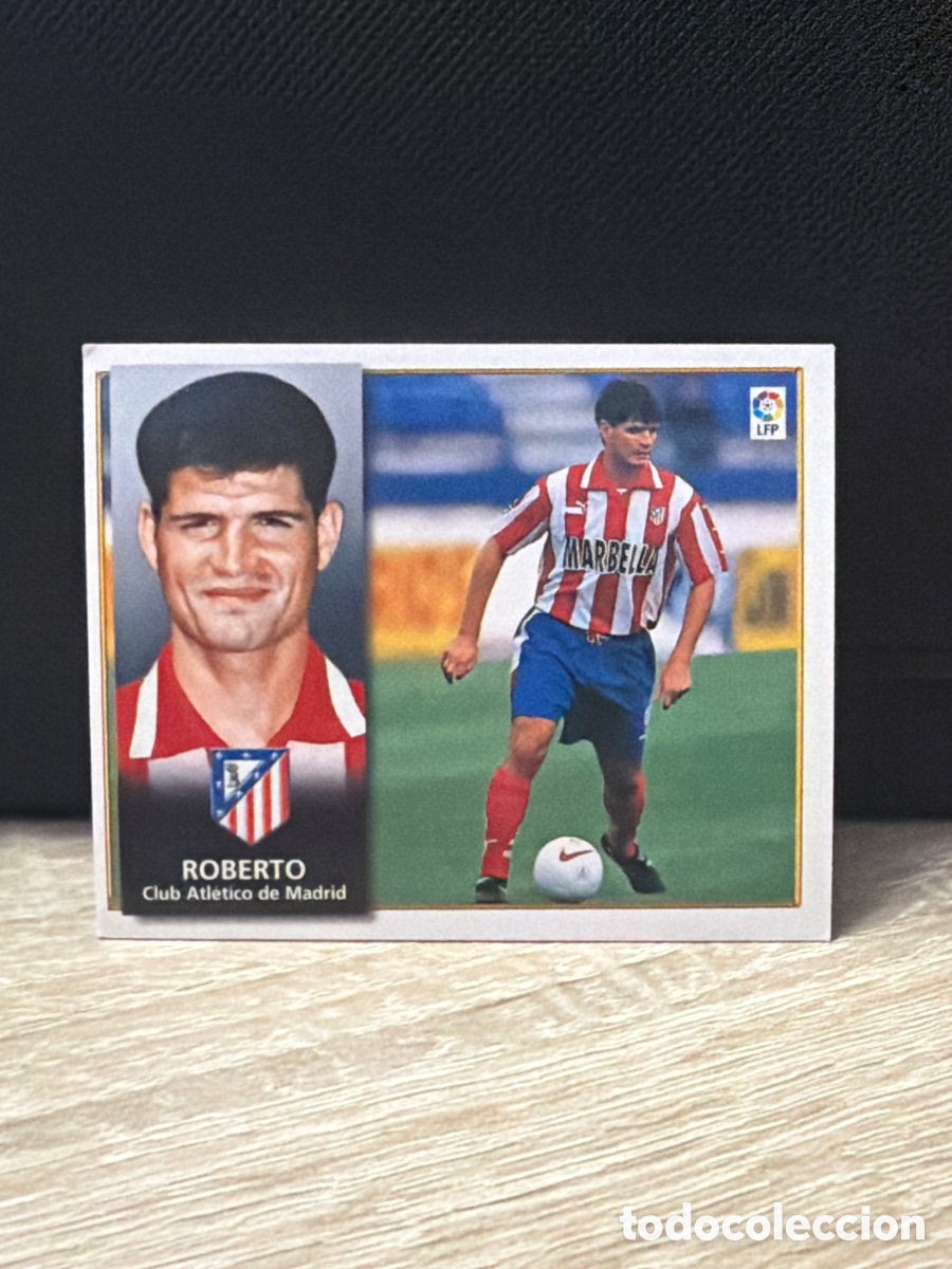 Fu&szlig;ball-Sticker: Liga 98 99 Ediciones Este - Roberto - Atl&eacute;tico de Madrid - sin pegar