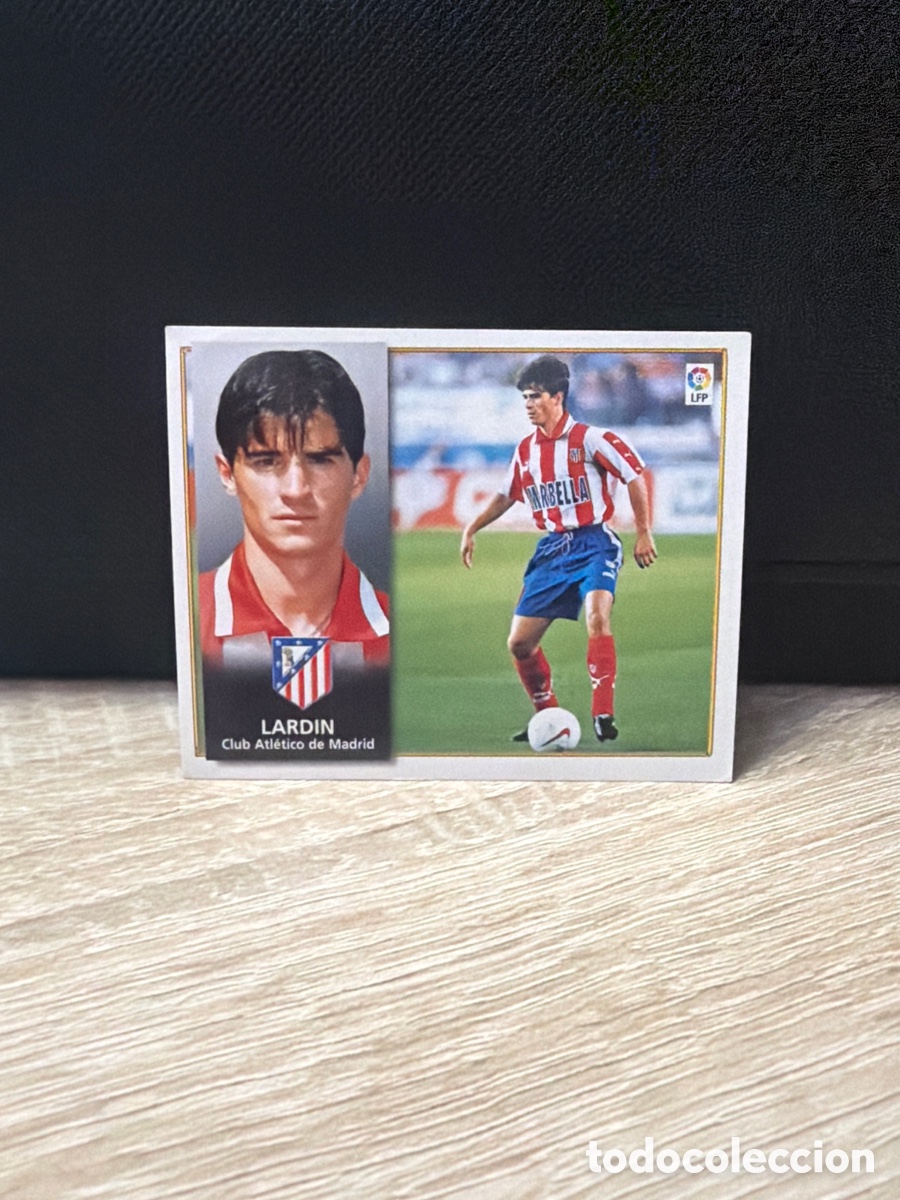 Fu&szlig;ball-Sticker: Liga 98 99 Ediciones Este - Lardin - Atl&eacute;tico de Madrid - sin pegar