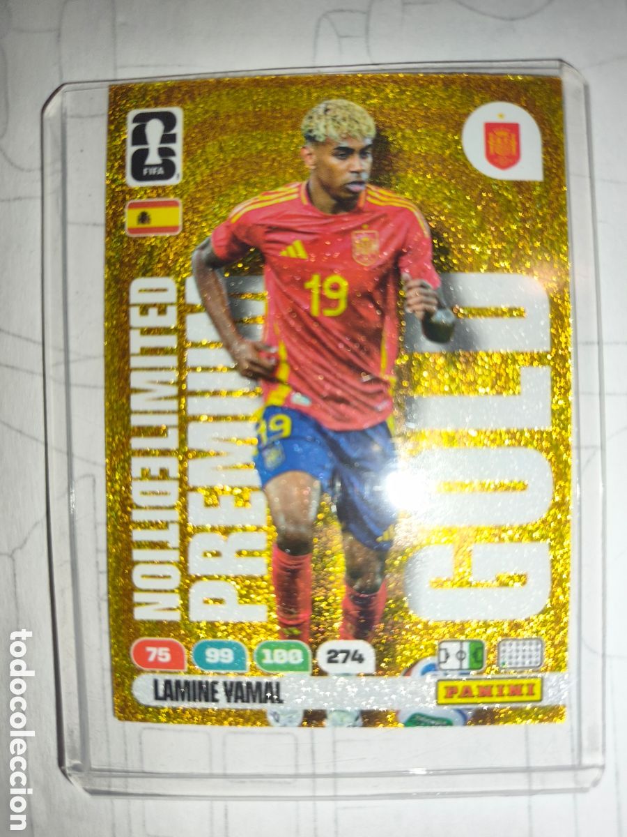 Football Stickers: FIFA 2026 LIMITED EDITION GOLD LMAINE YAMAL