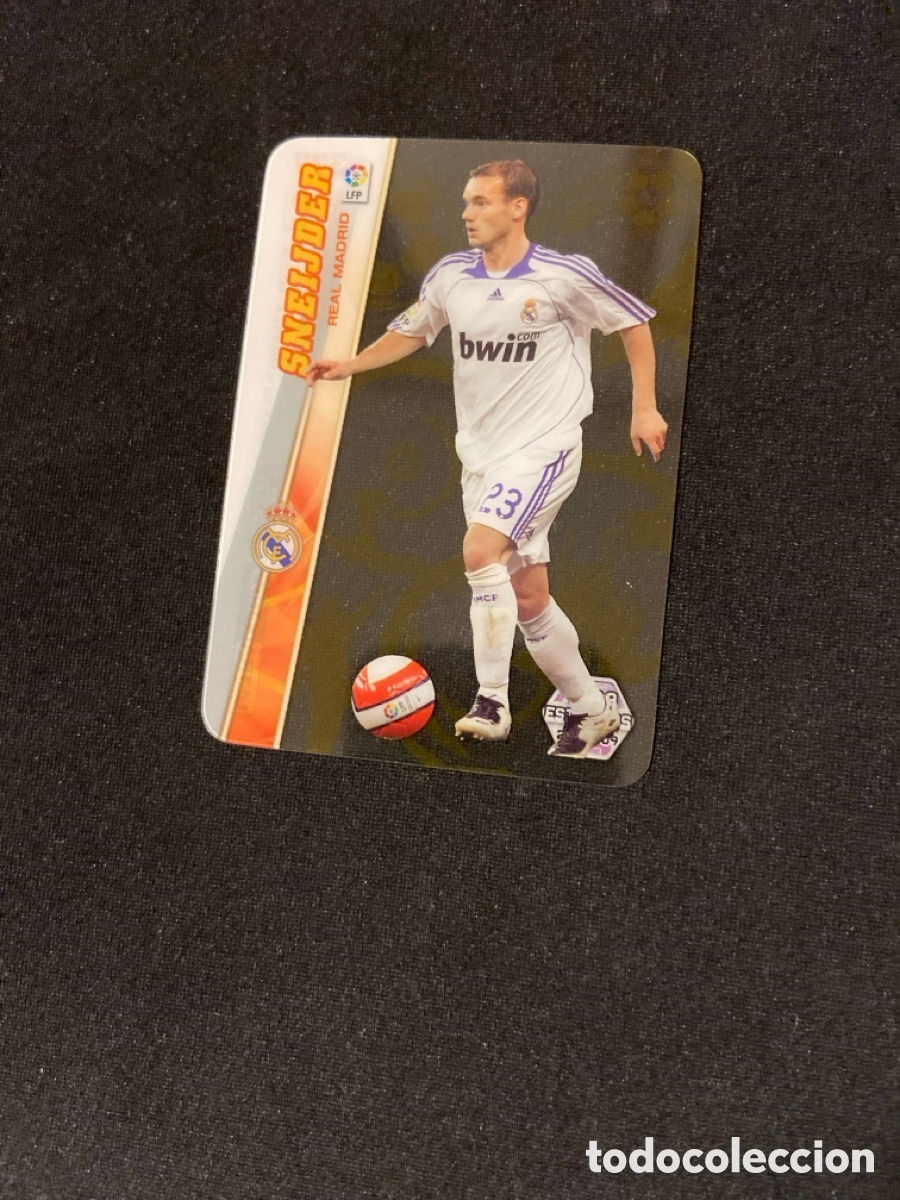 Figurine di Calcio: SNEIJDER 377 ESTRELLAS (REAL MADRID) PANINI MEGACRACKS 2008-2009 08 09 CROMO CARTA M-5