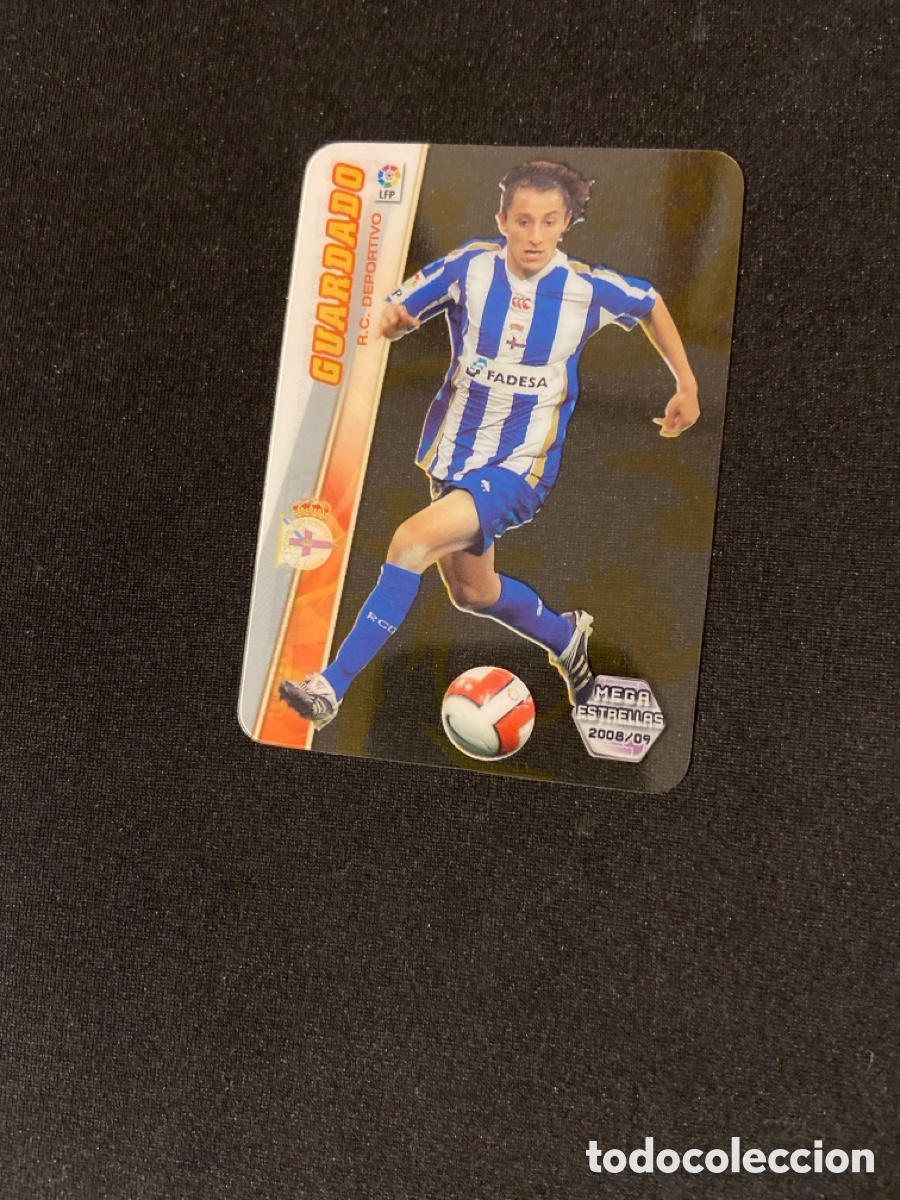 Figurine di Calcio: GUARDADO 381 ESTRELLAS (DEPORTIVO CORU&Ntilde;A) PANINI MEGACRACKS 2008-2009 08 09 CROMO CARTA M-5