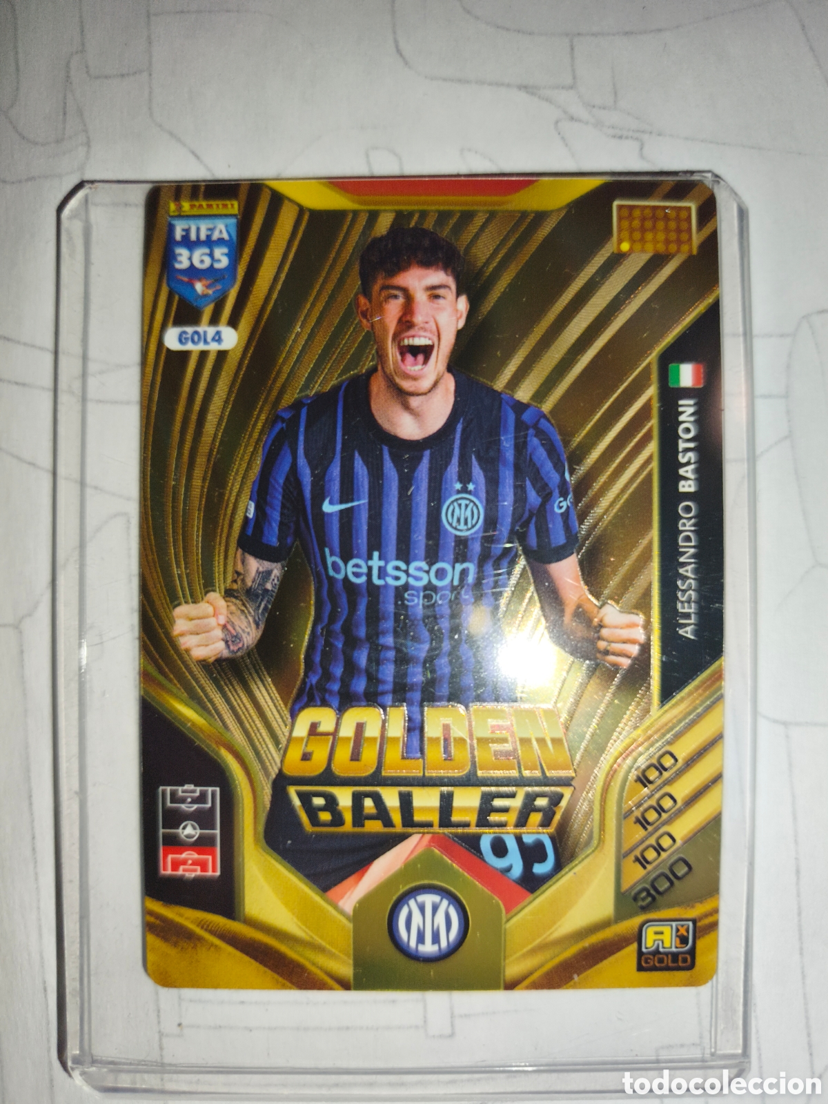 Cartes &agrave; collectionner de Football: FIFA 365 GOLDEN BALLER ALESSANDRO BASTONI