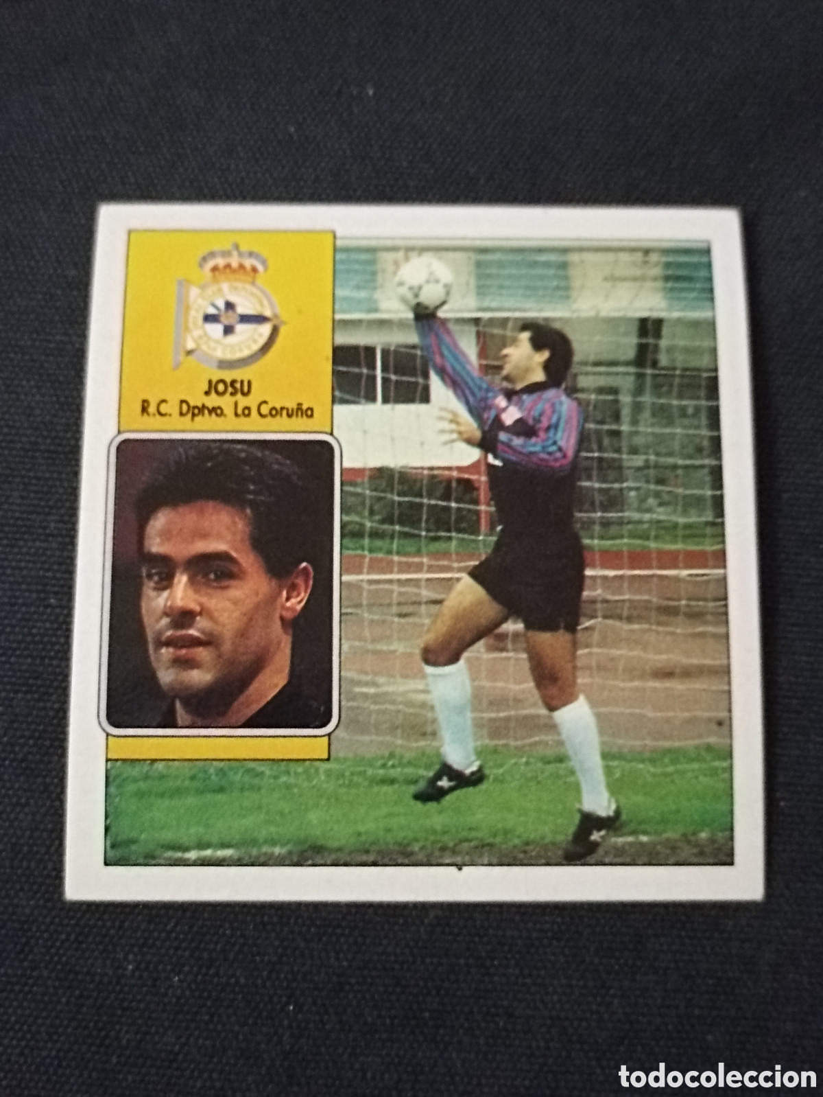 Cartes &agrave; collectionner de Football: Josu ( Deportivo la Coru&ntilde;a ). Liga este 92-93. Nunca pegado