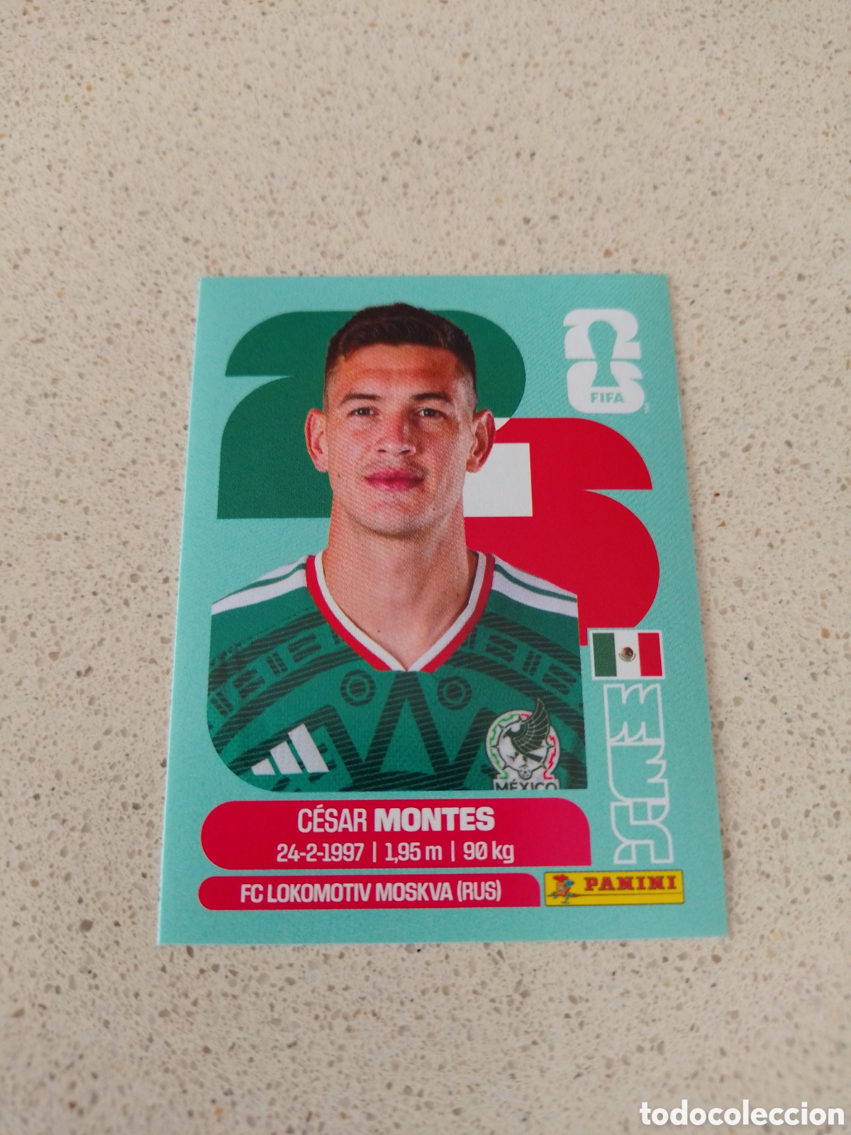 Cromos de f&uacute;tbol: CROMO NUMERO 5 MONTES MEXICO. MUNDIAL 2026. PANINI.