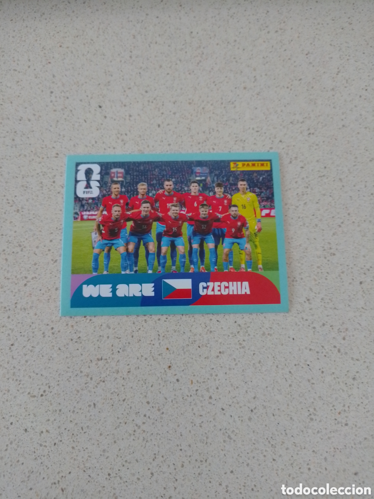 Cromos de f&uacute;tbol: CROMO NUMERO 13 EQUIPO REPUBLICA CHECA. MUNDIAL 2026. PANINI.