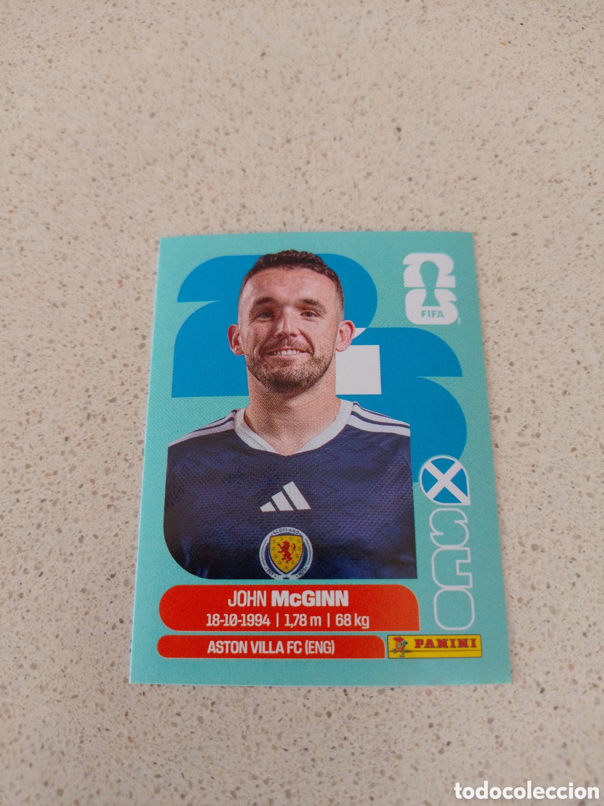 Cromos de f&uacute;tbol: CROMO NUMERO 17 MCGINN ESCOCIA. MUNDIAL 2026. PANINI.